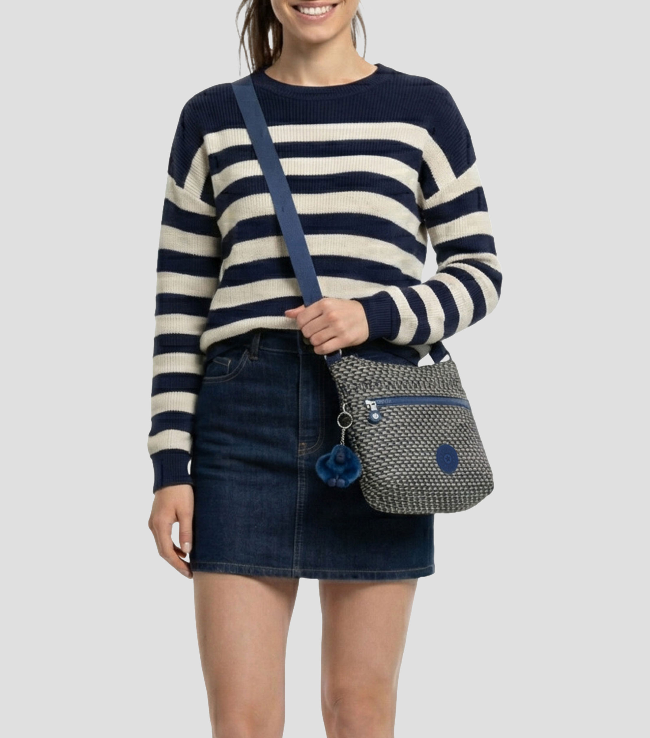Bolsa crossbody azul Arto estampada Mujer