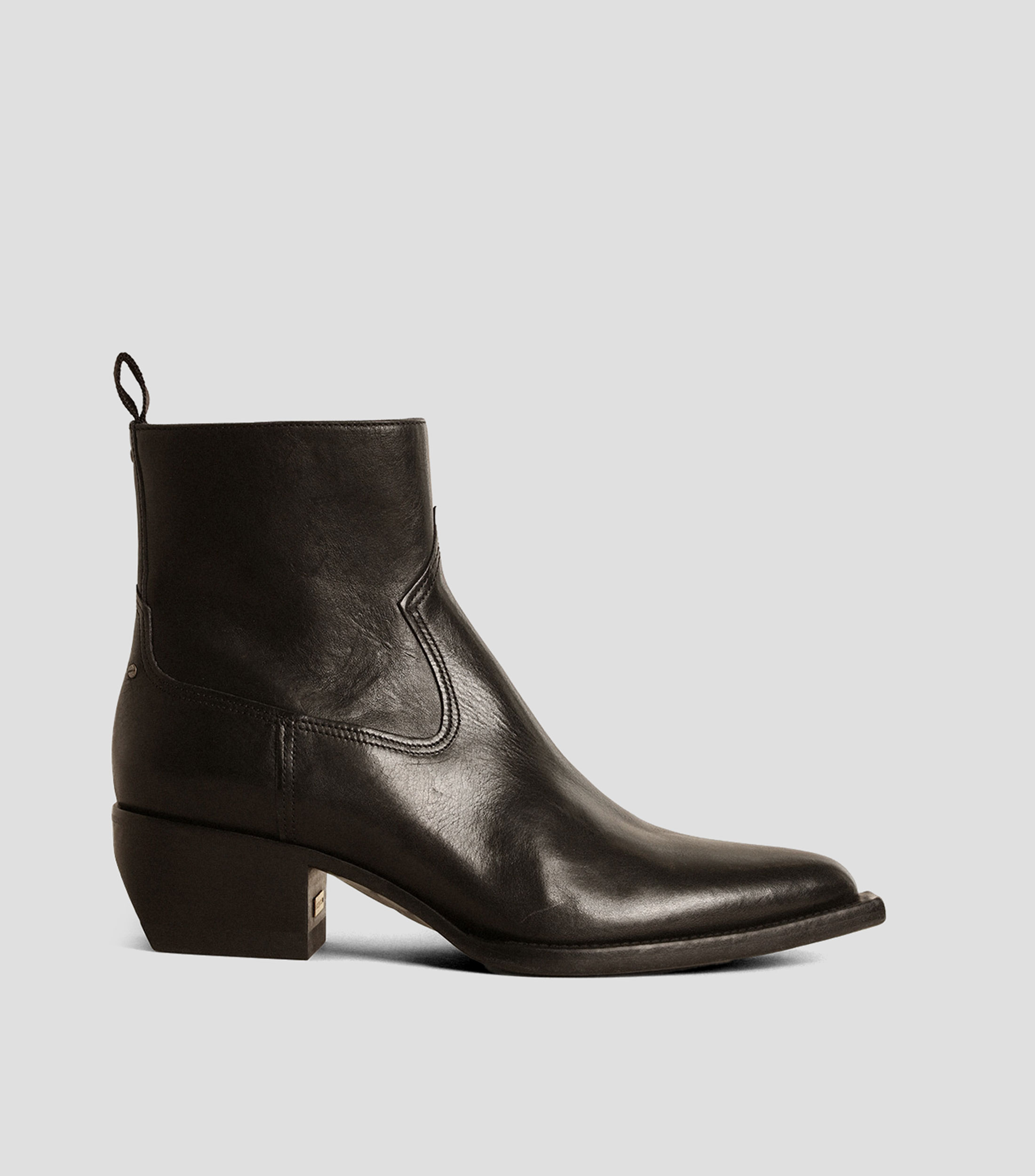 Botas Debbie liso en piel Hombre