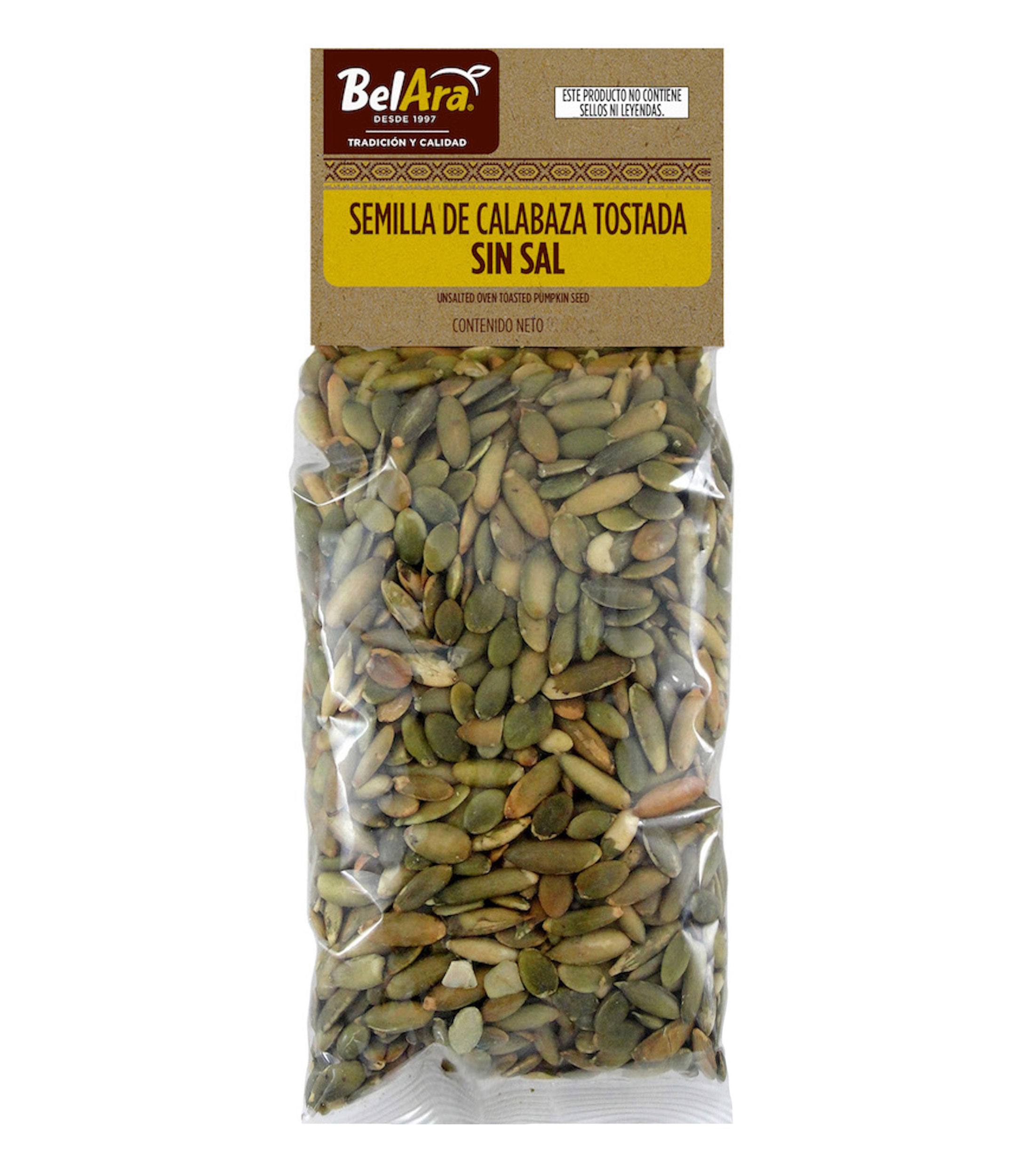 Semilla de calabaza tostada sin sal, 250 g