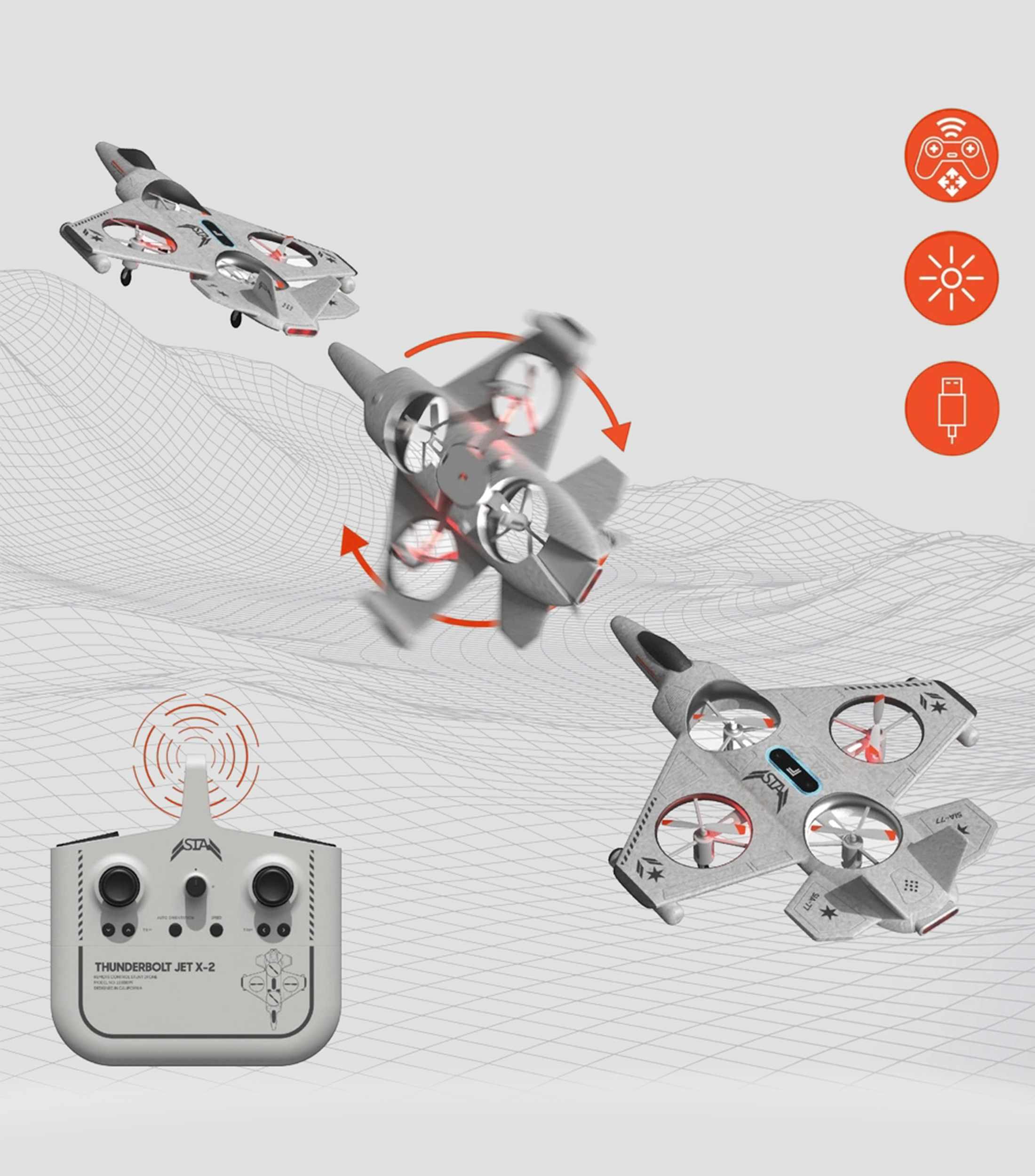 Drone Thunderbolt Jet X2