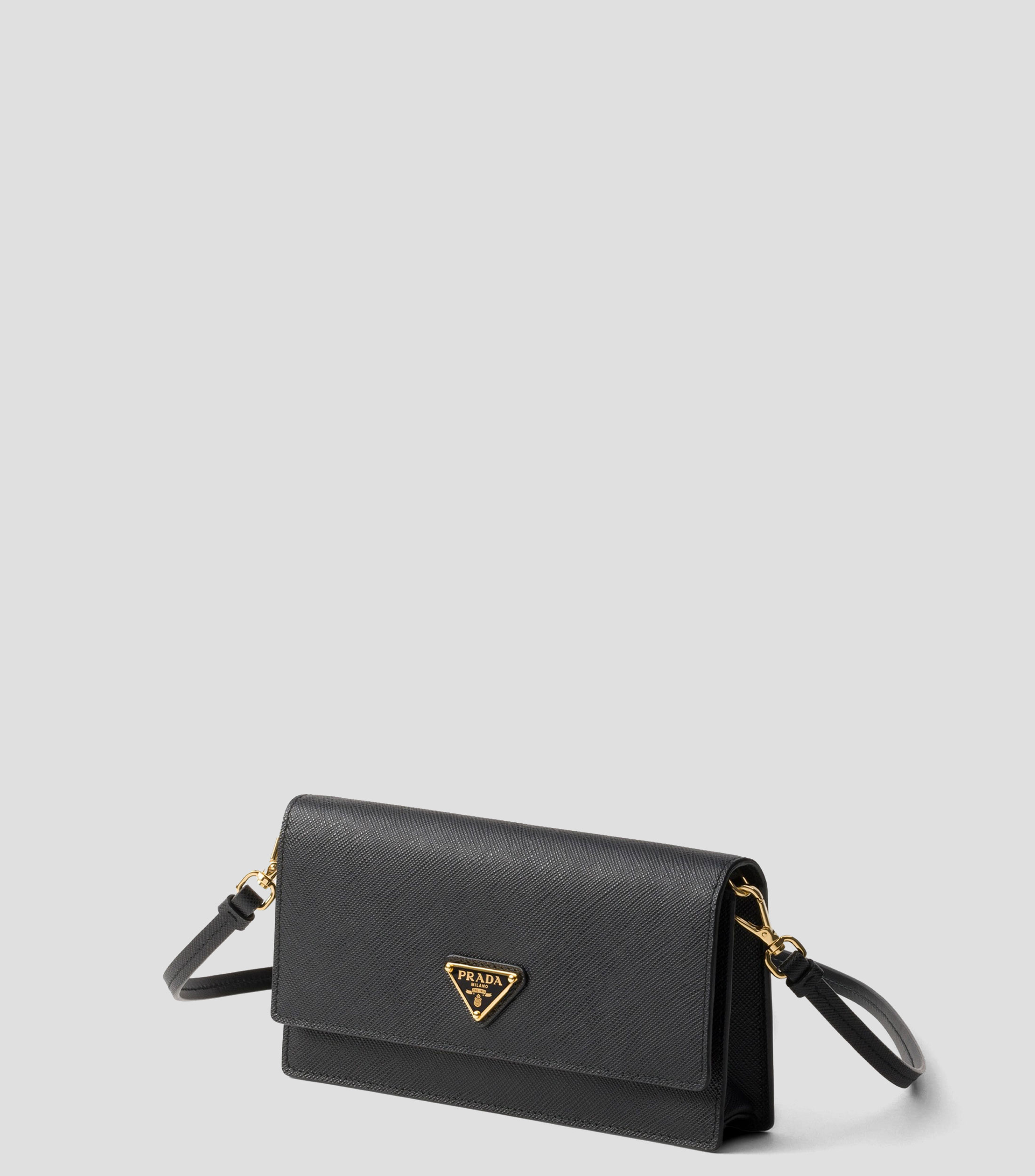 Minibolsa de piel saffiano Mujer