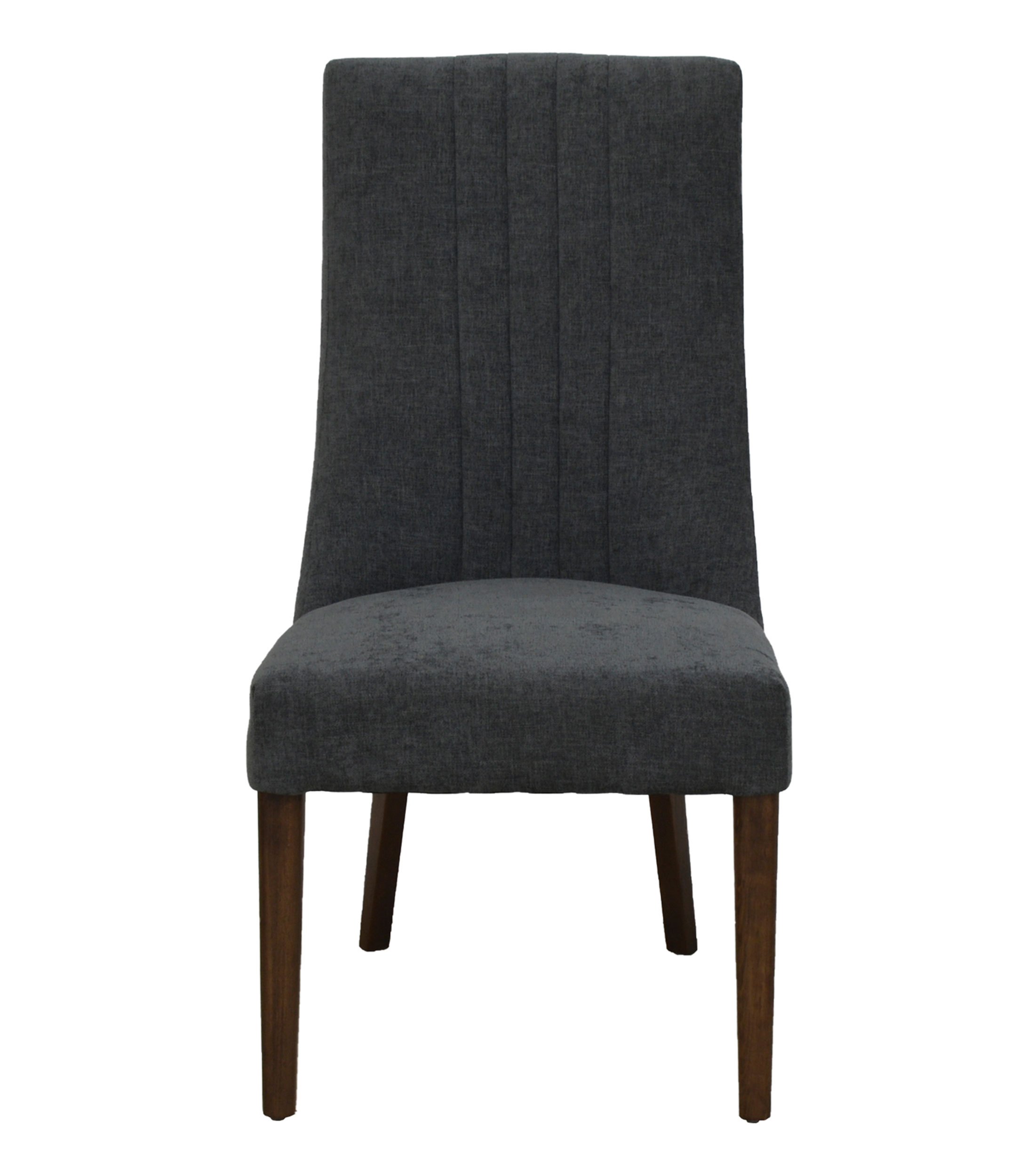 Silla Parma en madera y tela, gris