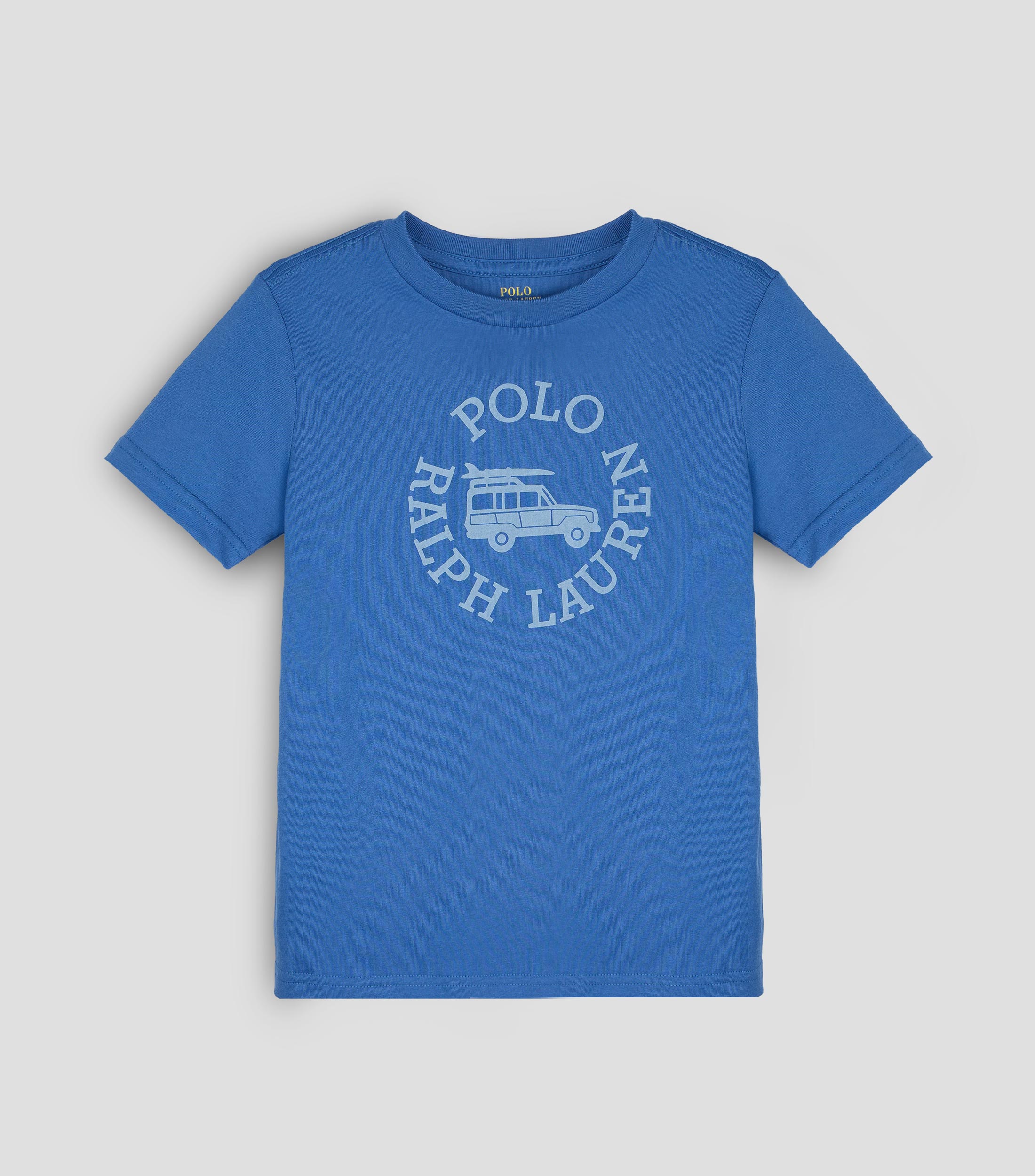 Playera cuello redondo manga corta estampada Niño