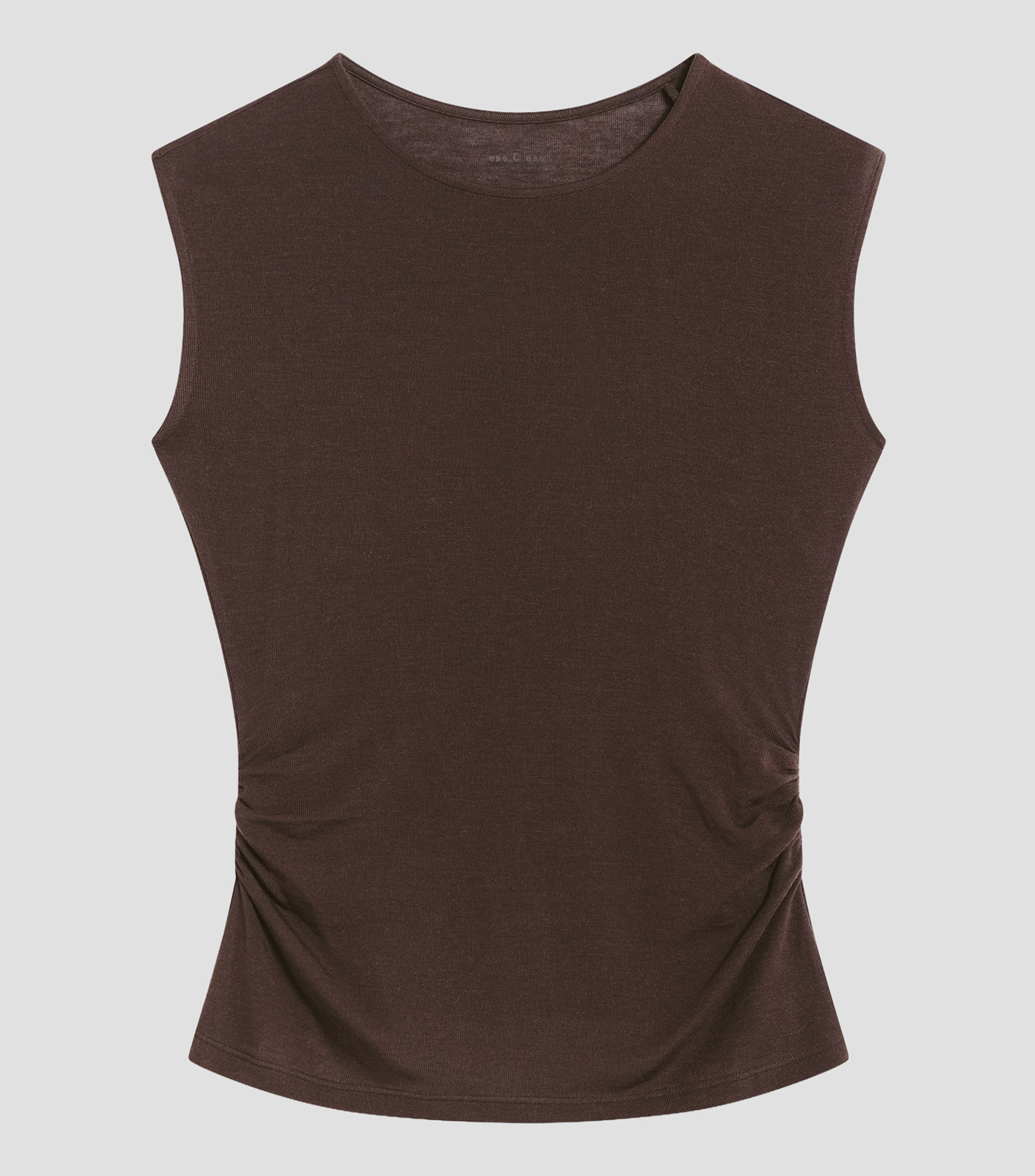 Playera cuello redondo manga corta lisa Mujer