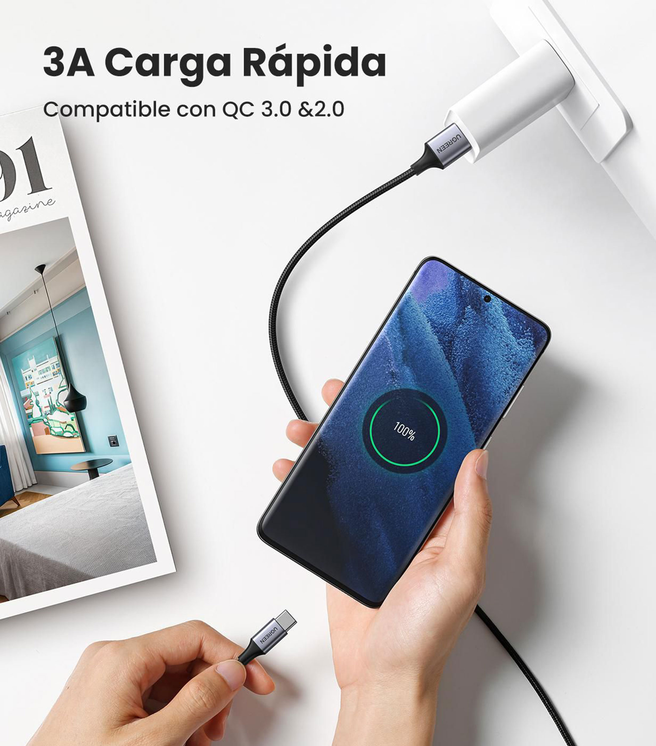 Cable USB-A a USB-C