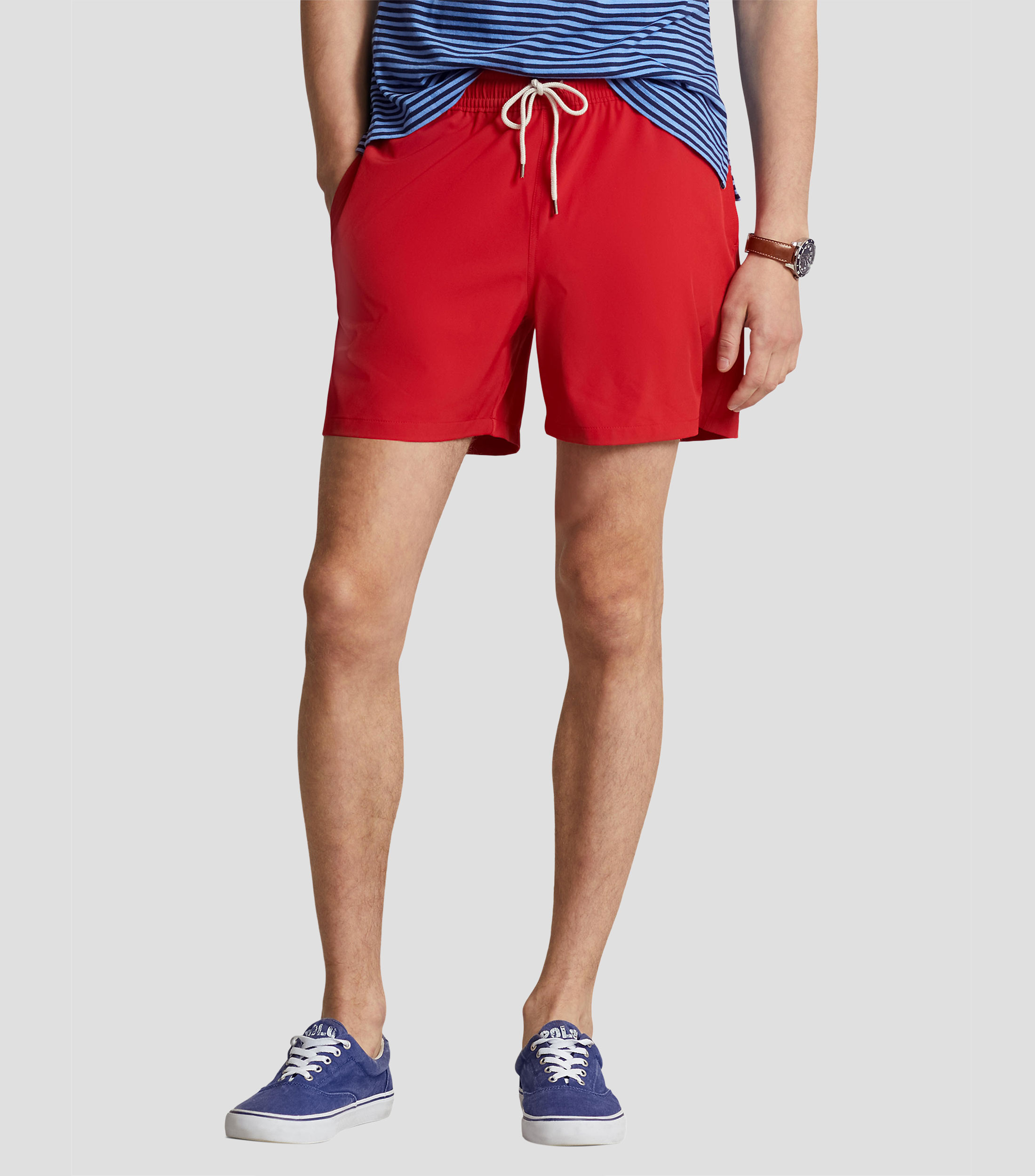 Traje de baño largo liso Hombre