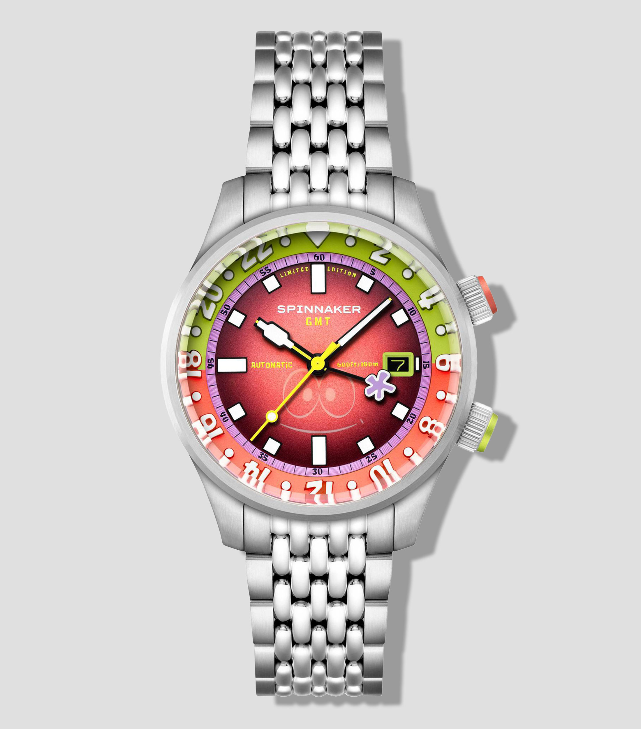 Reloj para Hombre Bradner GMT SpongeBob casual plateado
