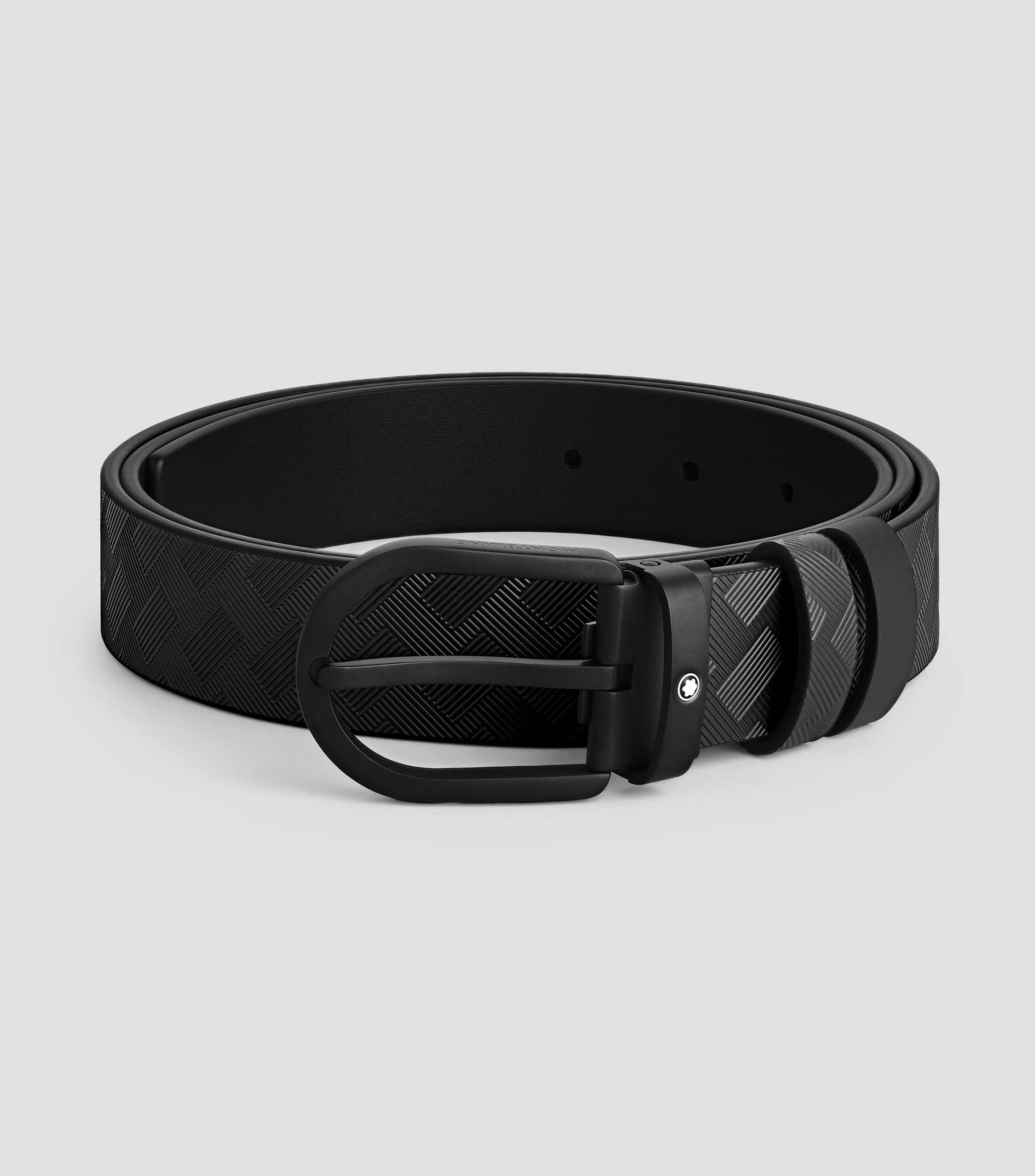 Horseshoe Buckle Black/Black 30 mm Hombre