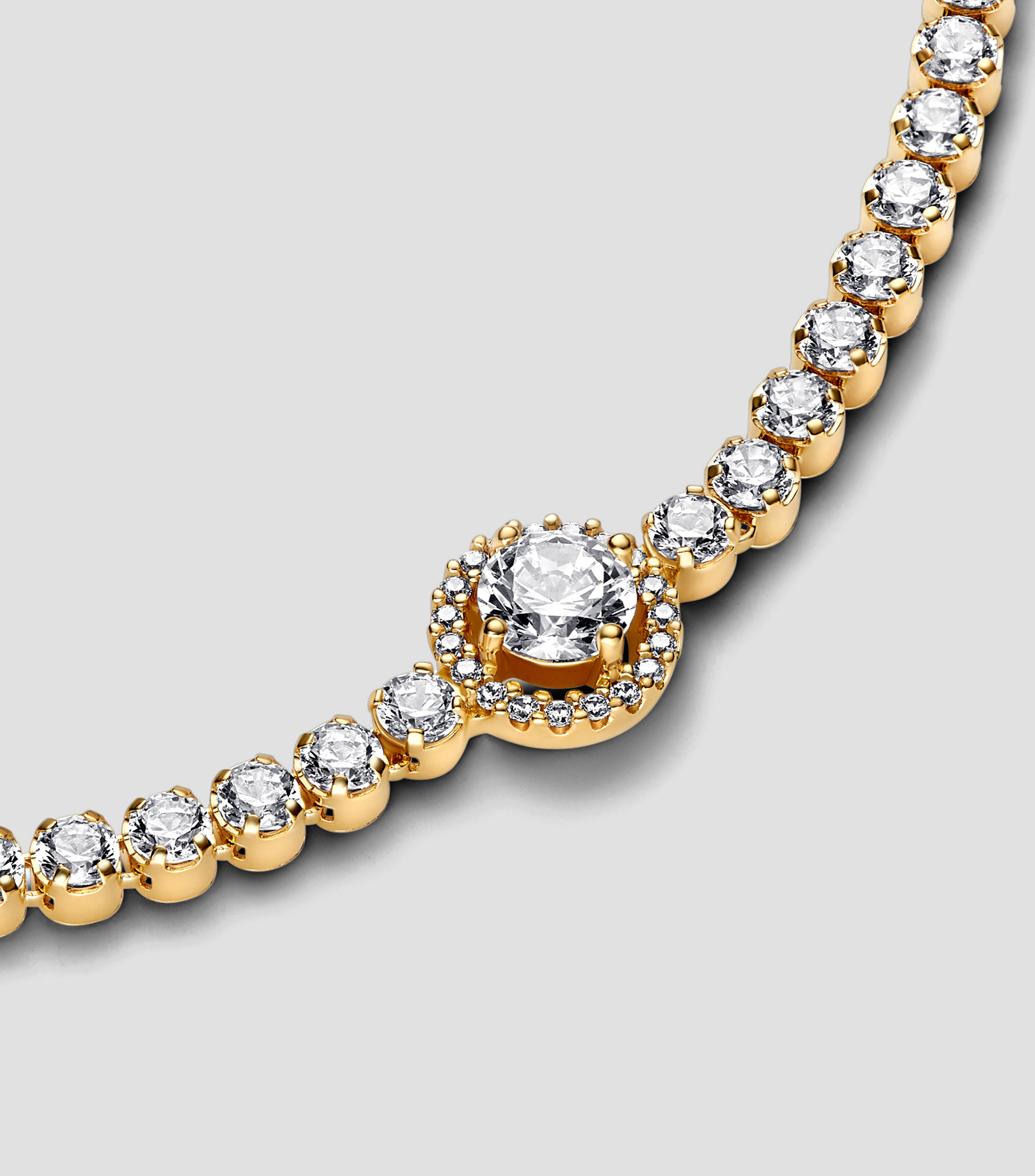 Brazalete Tenis Halo Brillante Mujer