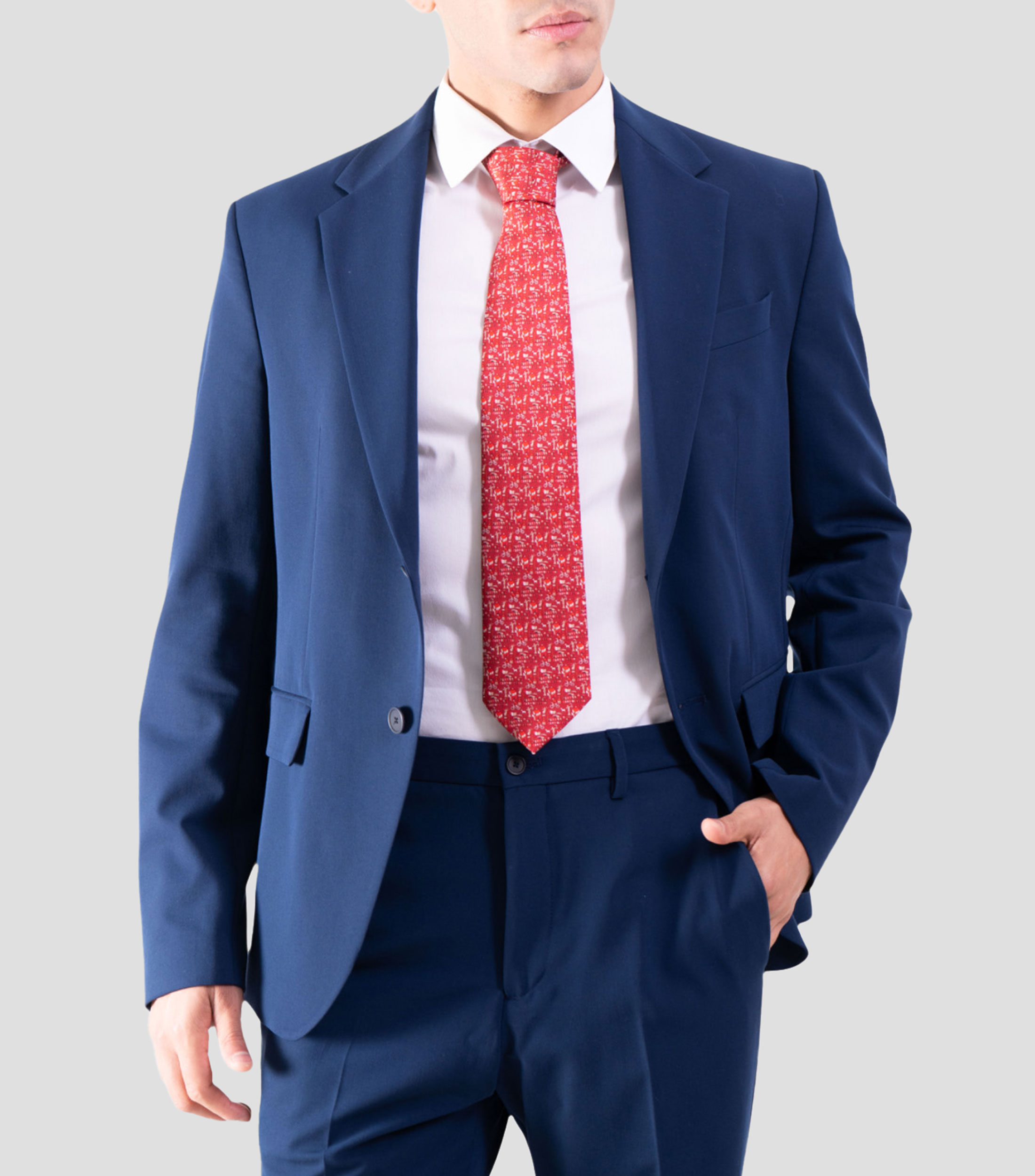 Corbata Mi Ciudad en seda multicolor