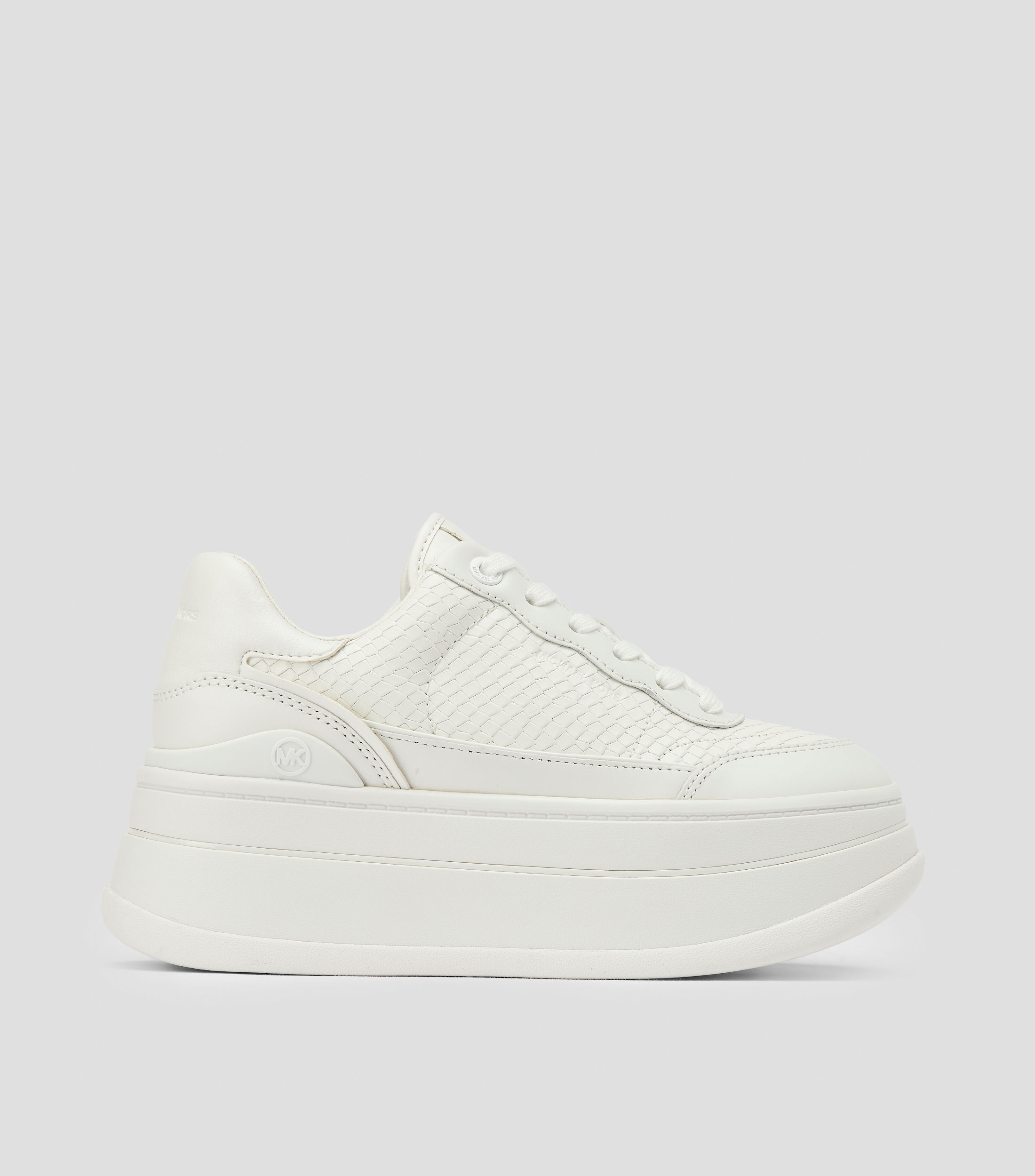 Tenis casuales con plataforma Hayes Lace Up en piel vacuna Mujer