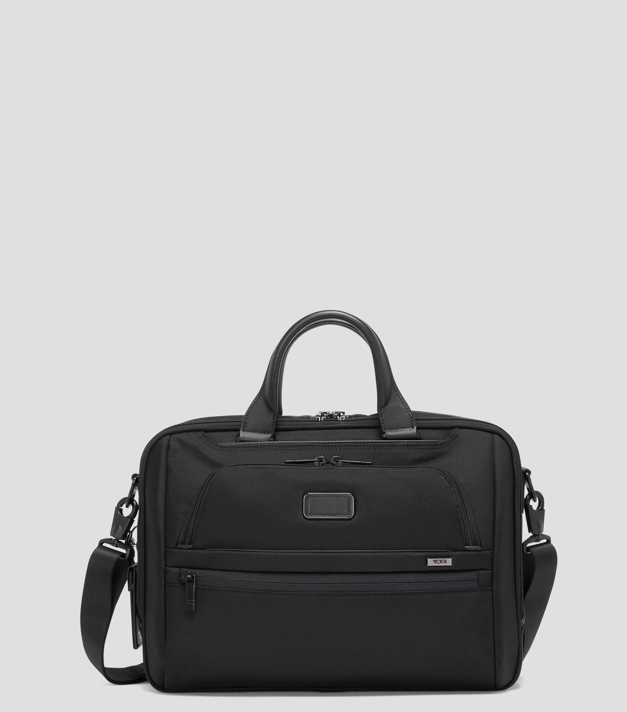 Maletín negro Alpha diseño liso Hombre