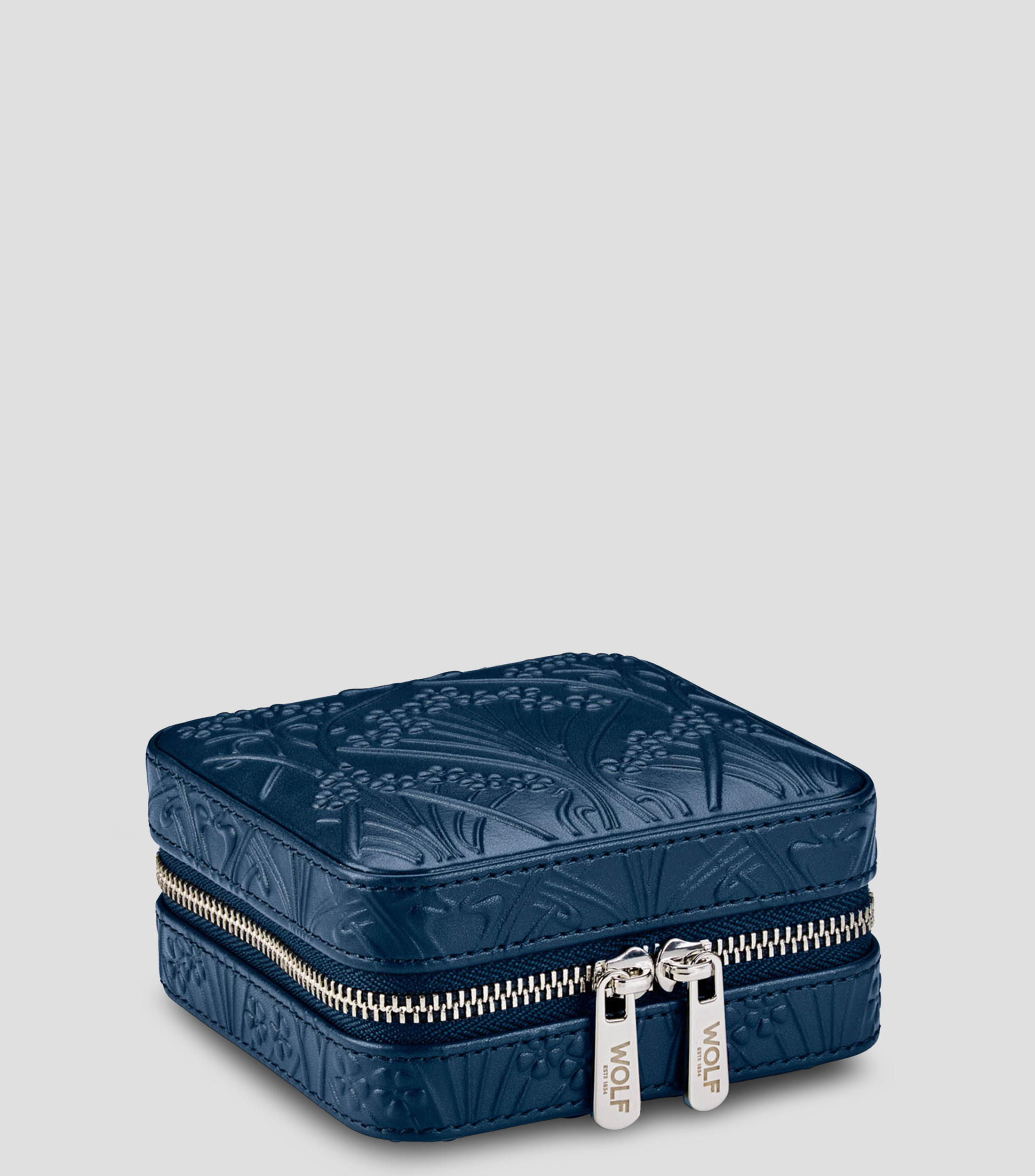 Estuche con cierre para Joyas Mediano All Over WOLF X LIBERTY Azul Marino