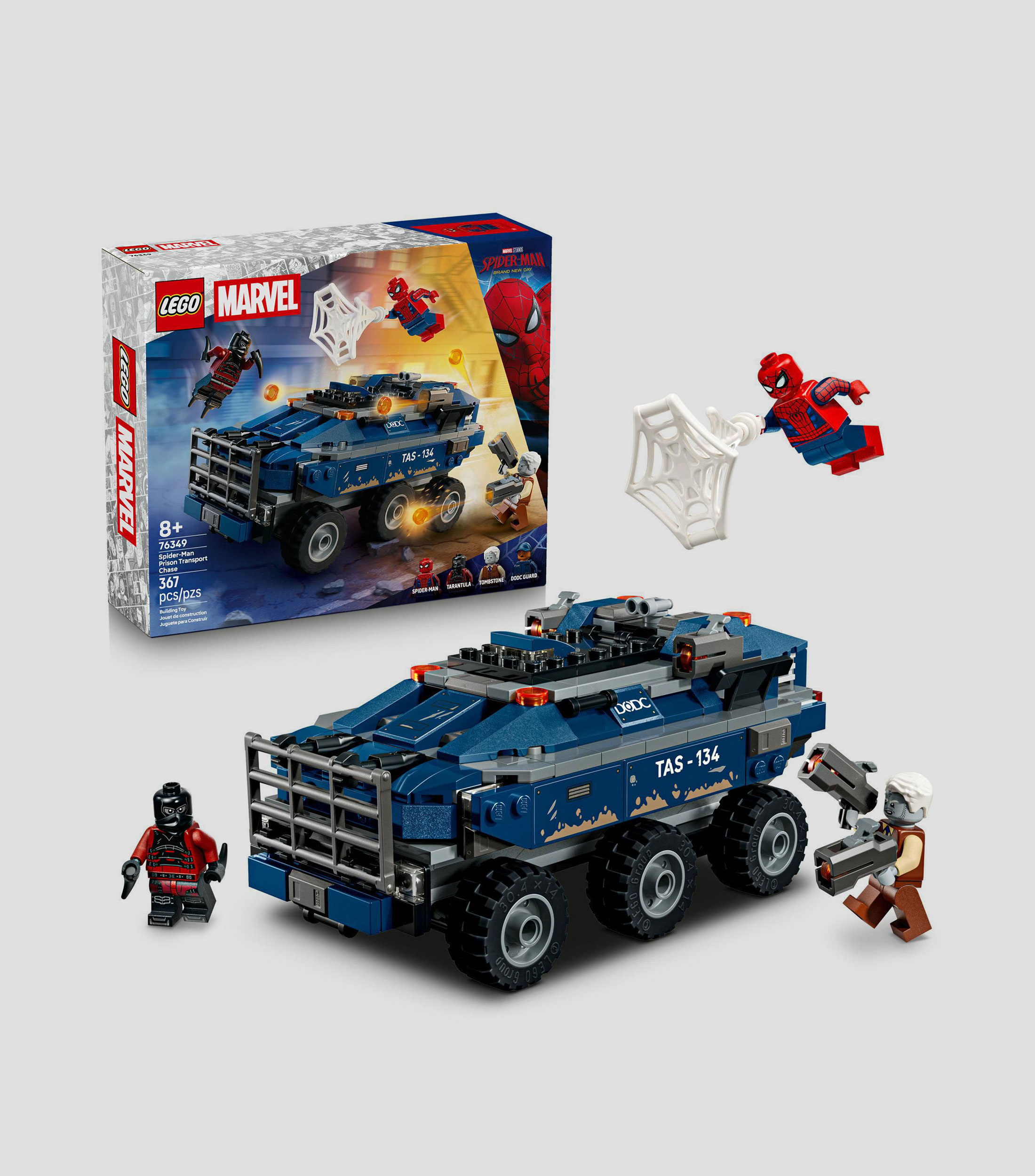 Lego Super Héroes Marvel Spider-Man Persecución del Transporte de Prisioneros 76349