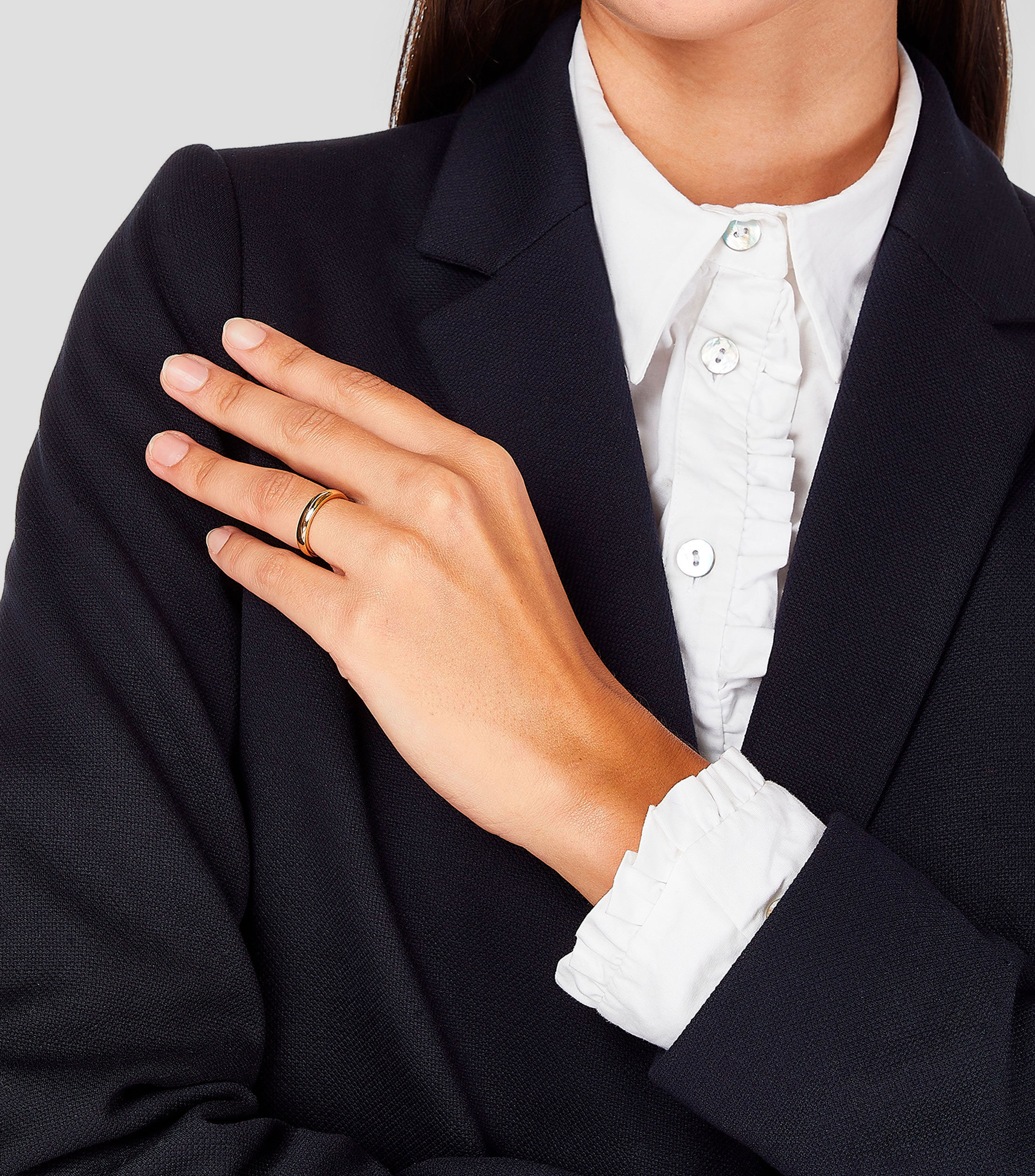 Anillo en oro rosa de 18 kilates con diamante Noi2 Mujer