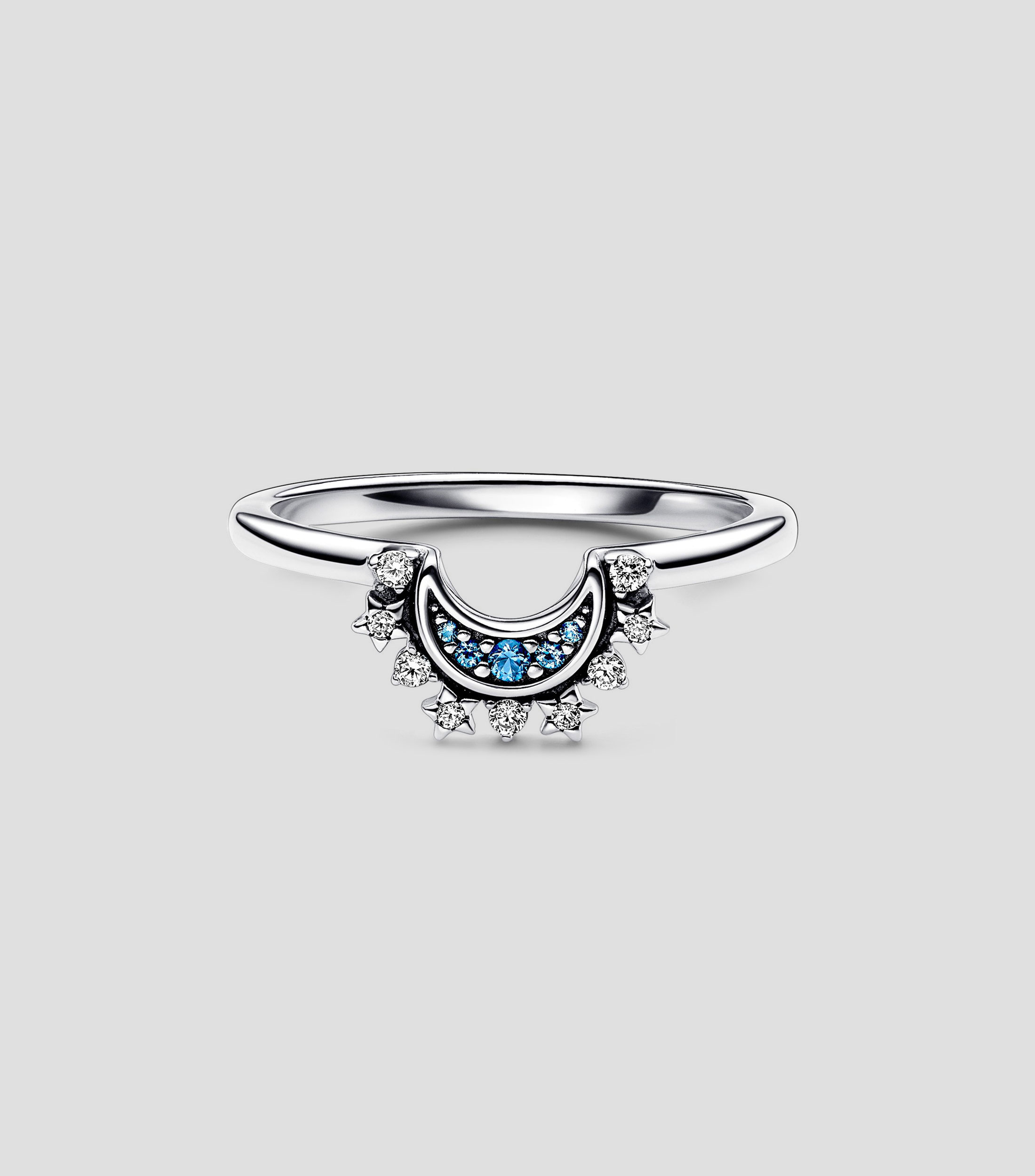 Anillo en plata .925 Celestial Moon con piedras mezcladas Mujer