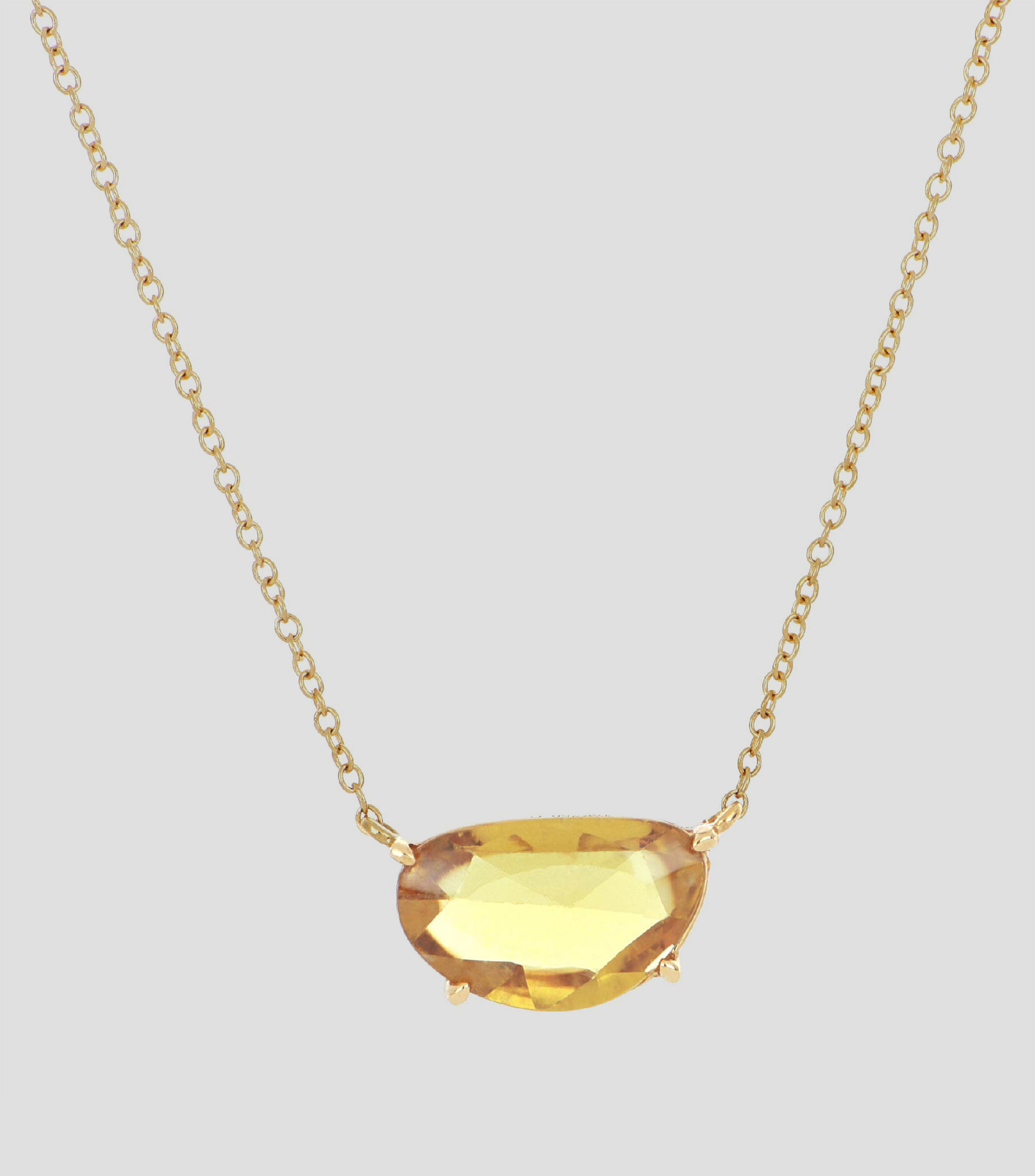 Gargantilla con Zafiro en Oro Amarillo de 18 Kilates Mujer