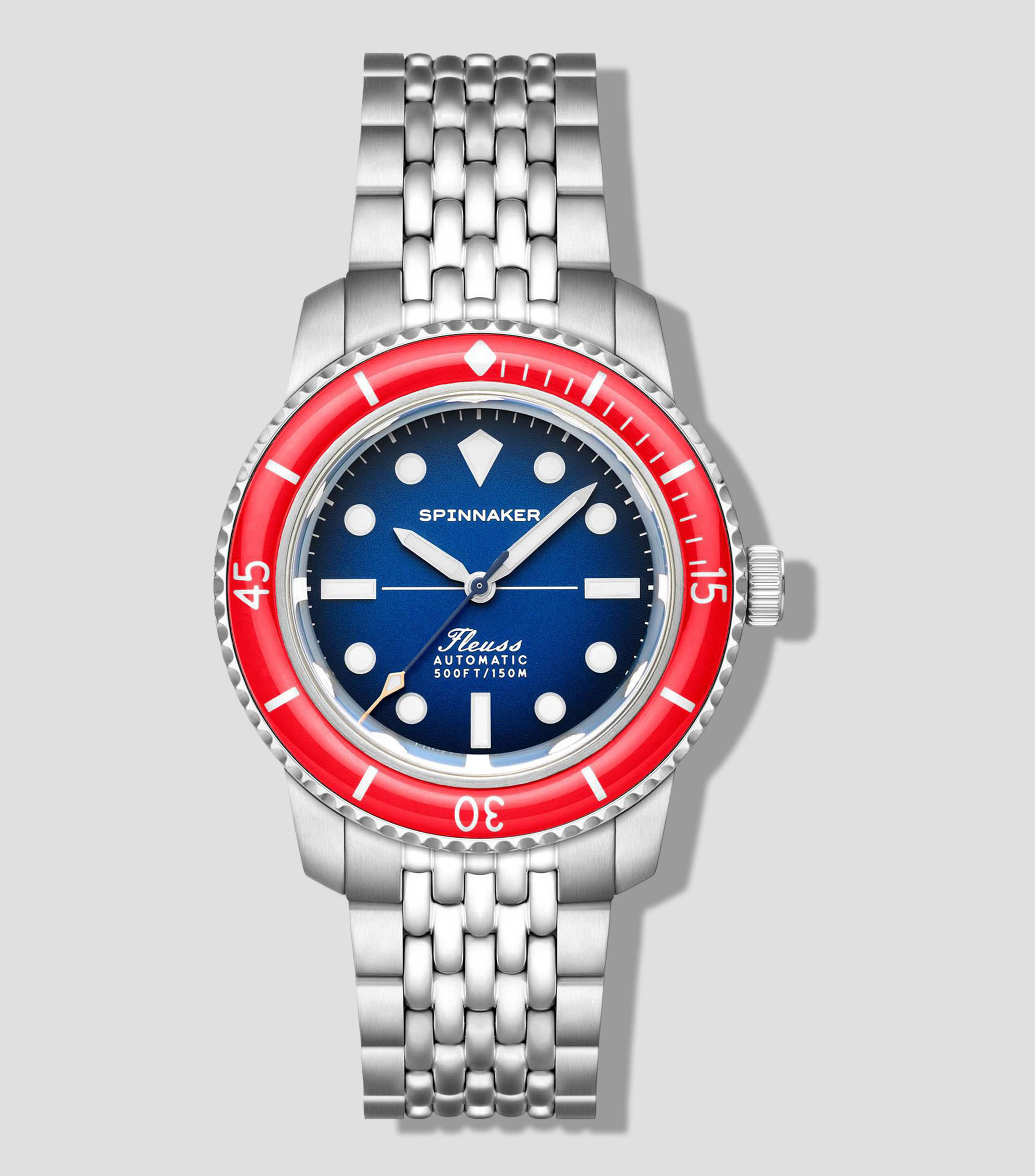 Reloj para hombre Fleuss Automático Royal Splash casual, plateado