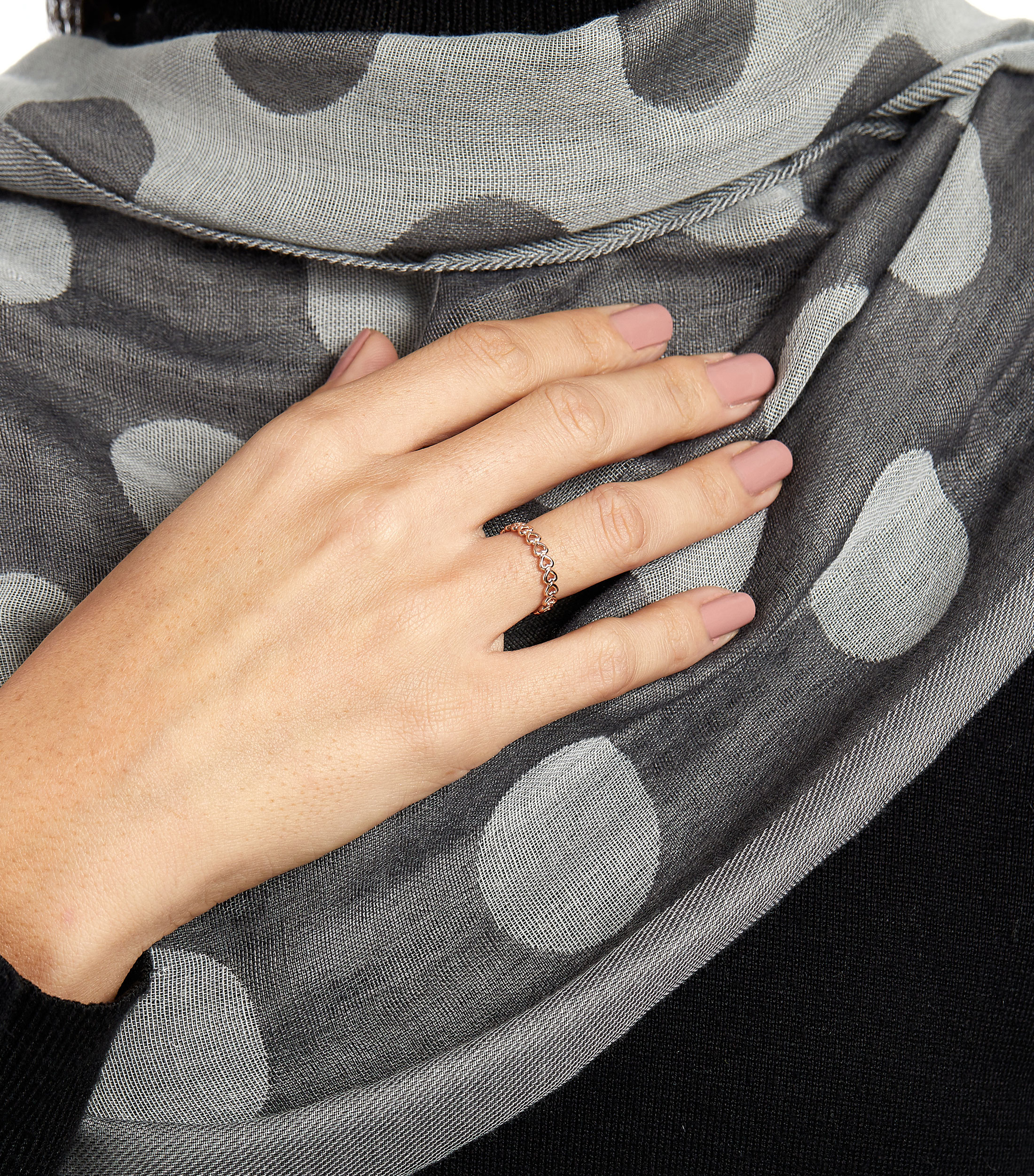 Anillo Banda de corazones Mujer Talla: 58