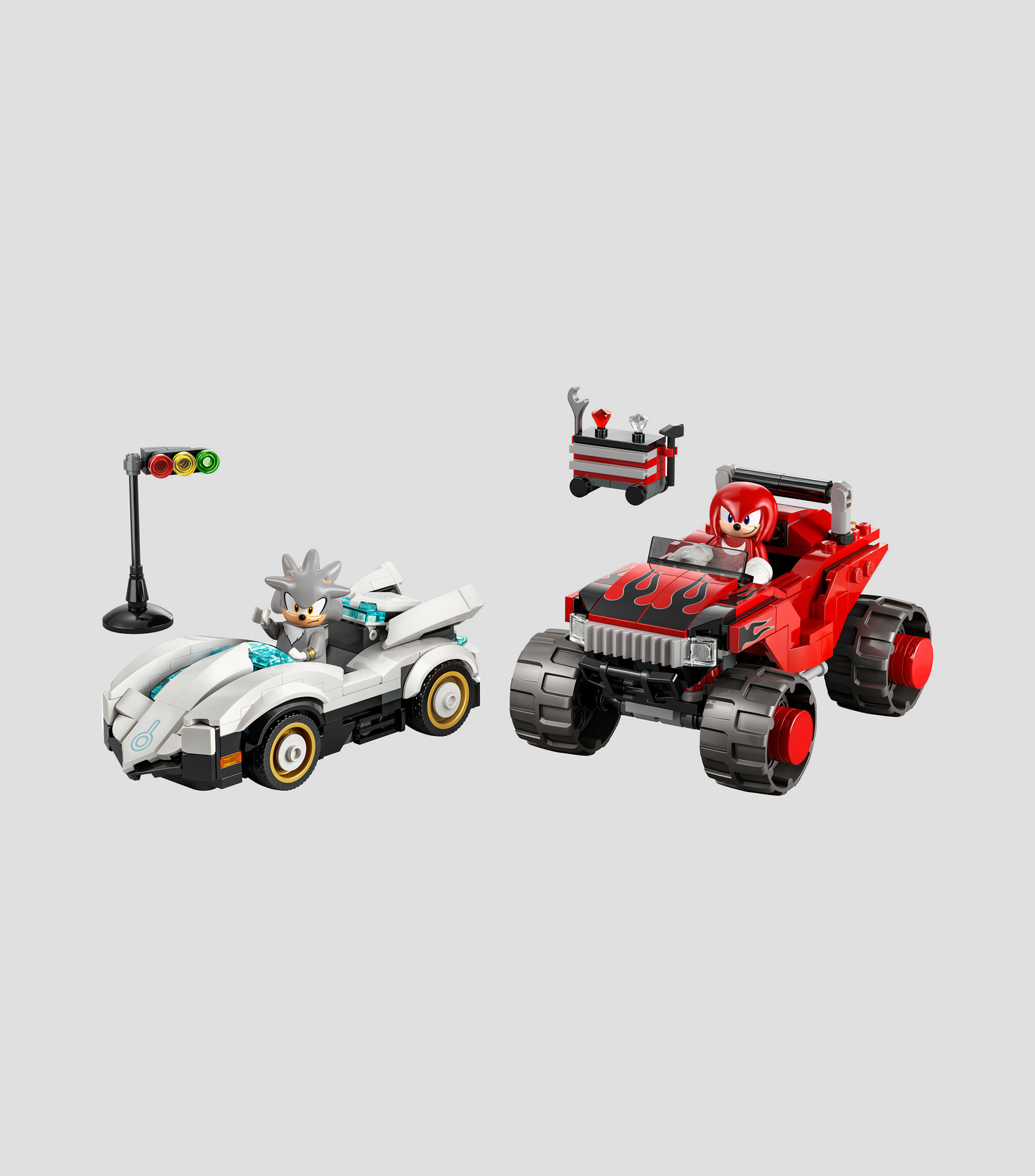 Lego Sonic the Hedgehog, Auto de Silver vs. Camioneta Monstruo de Knuckles