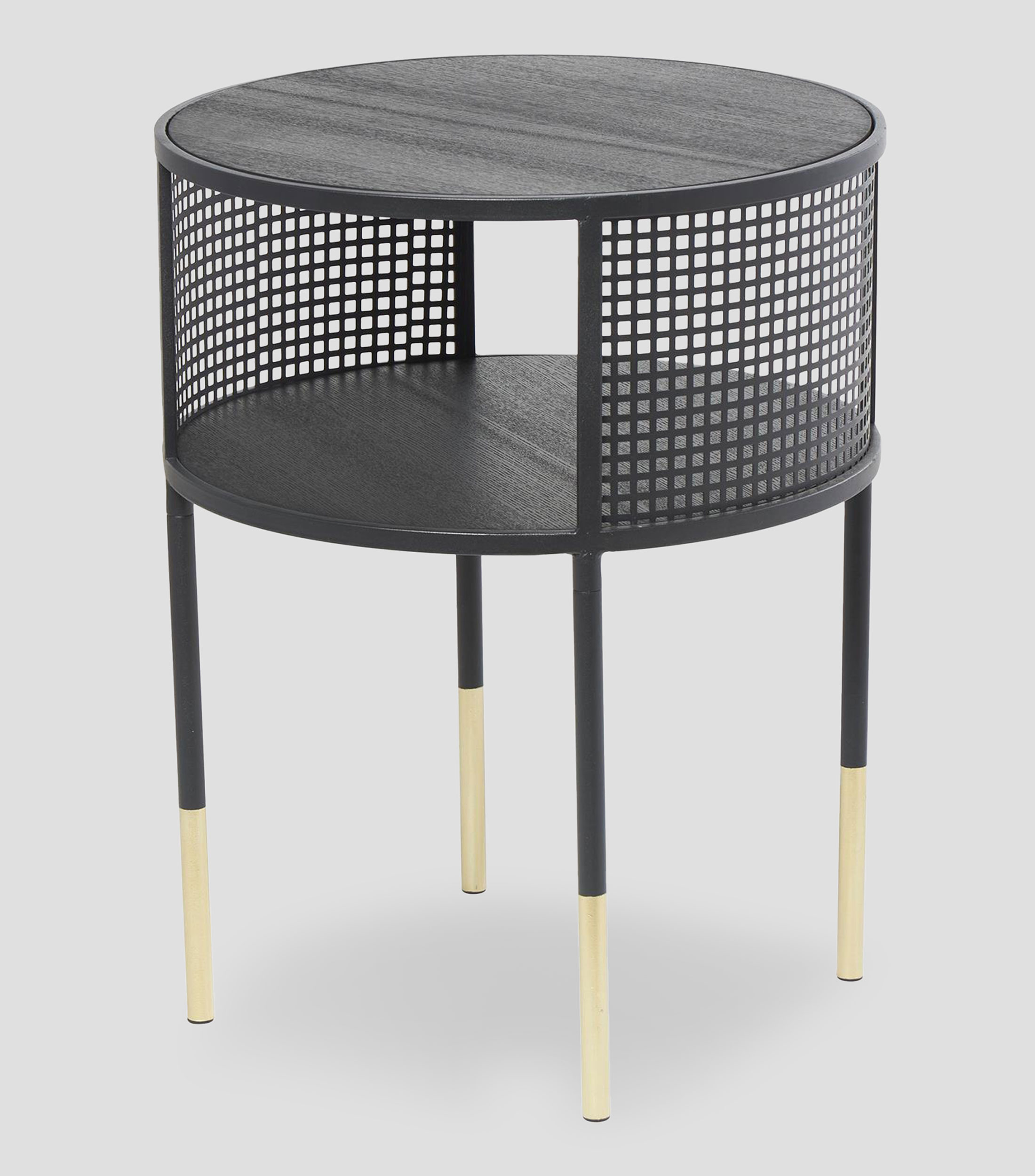 Mesa lateral con rejillas