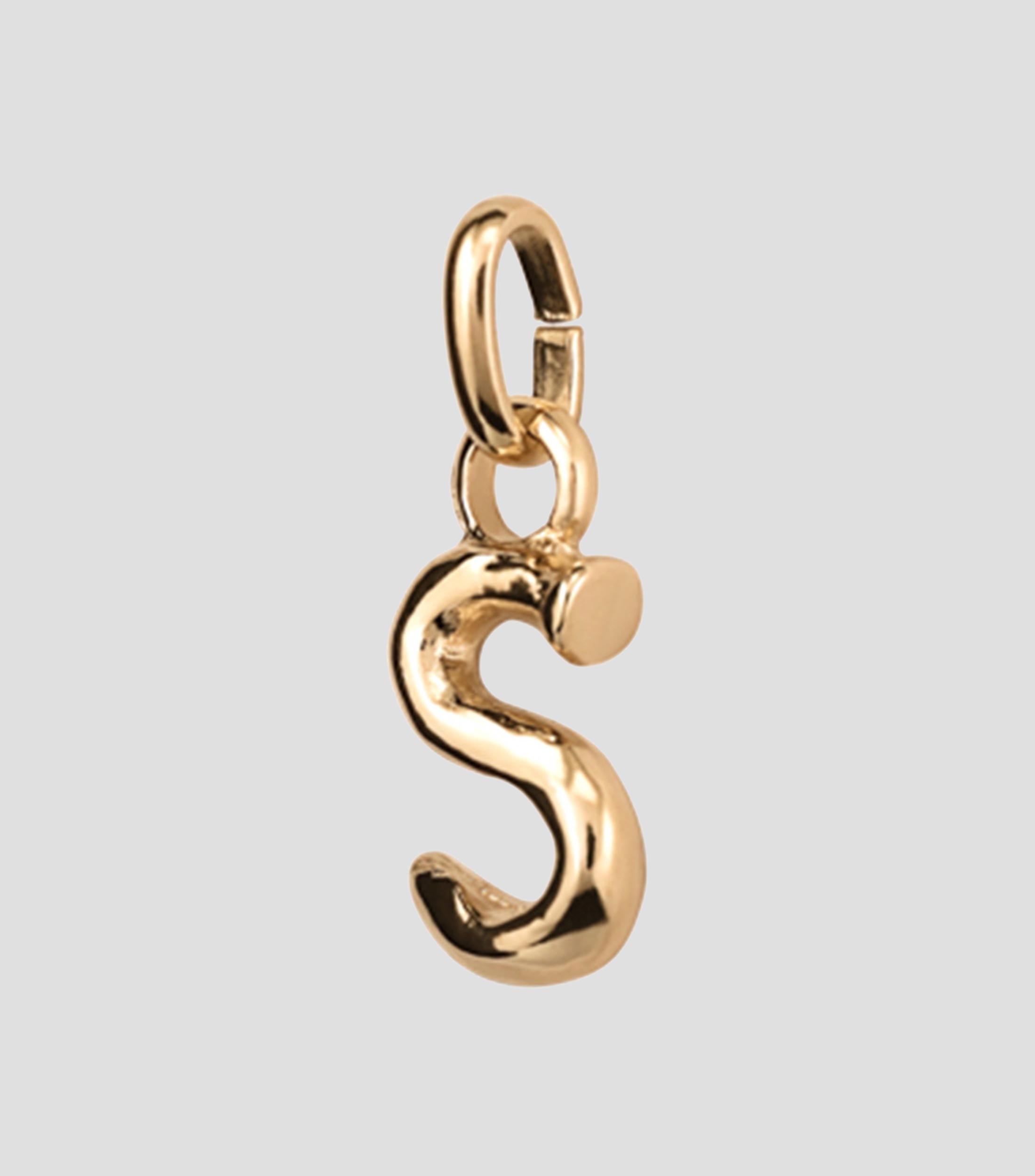 Charm letra S con argolla Mujer