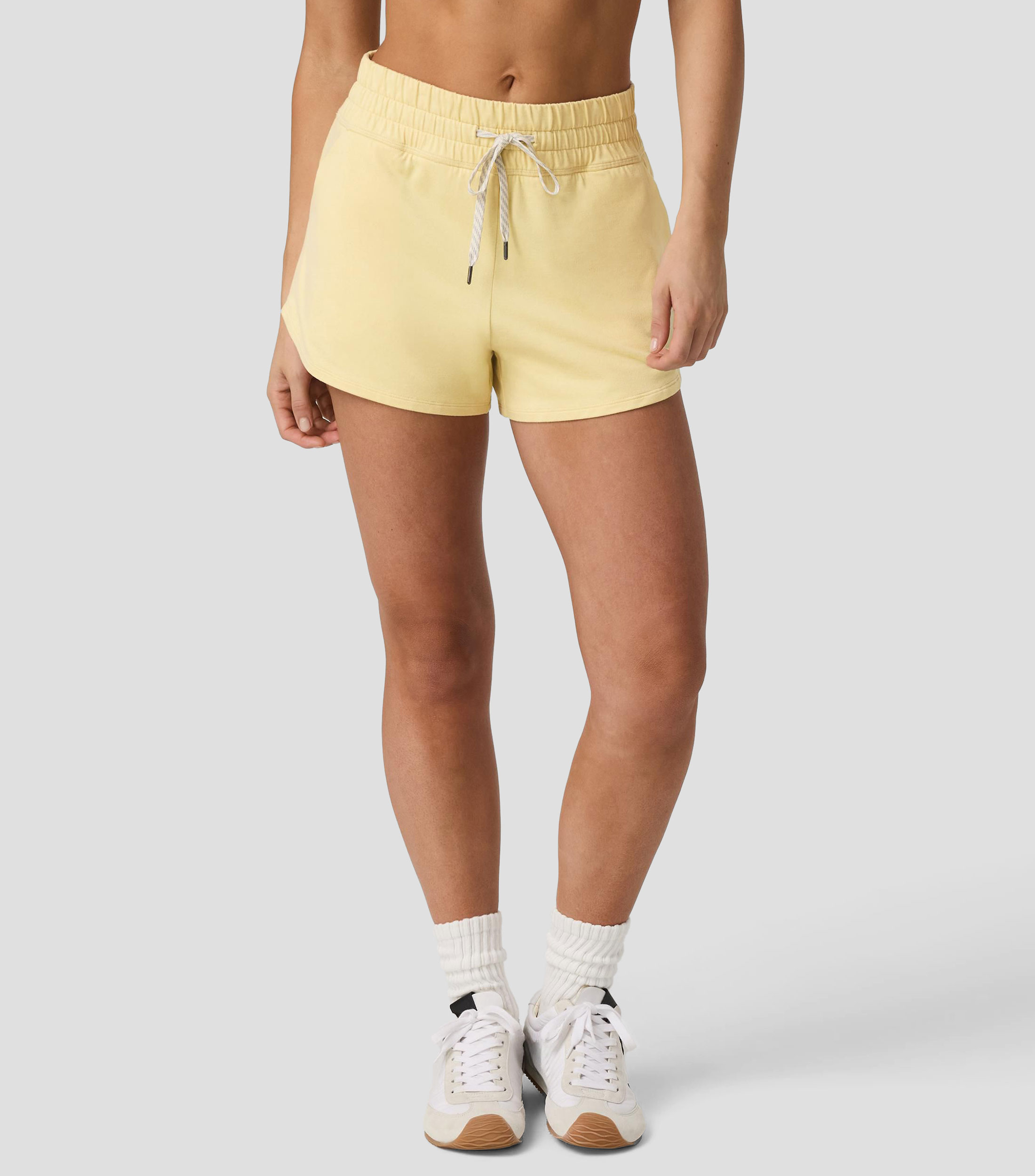 Short de entrenamiento liso Mujer
