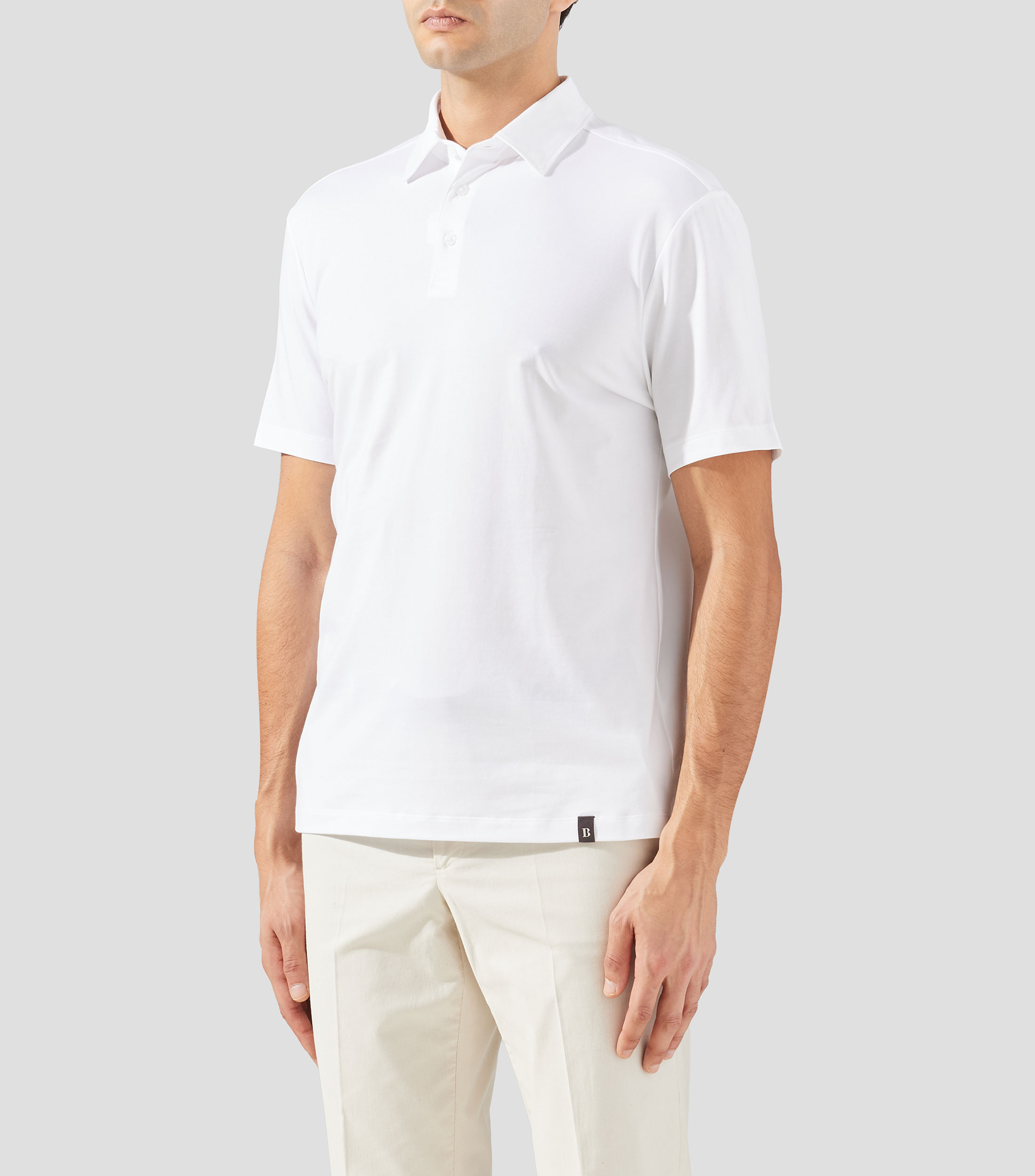 Playera tipo polo manga corta lisa Hombre