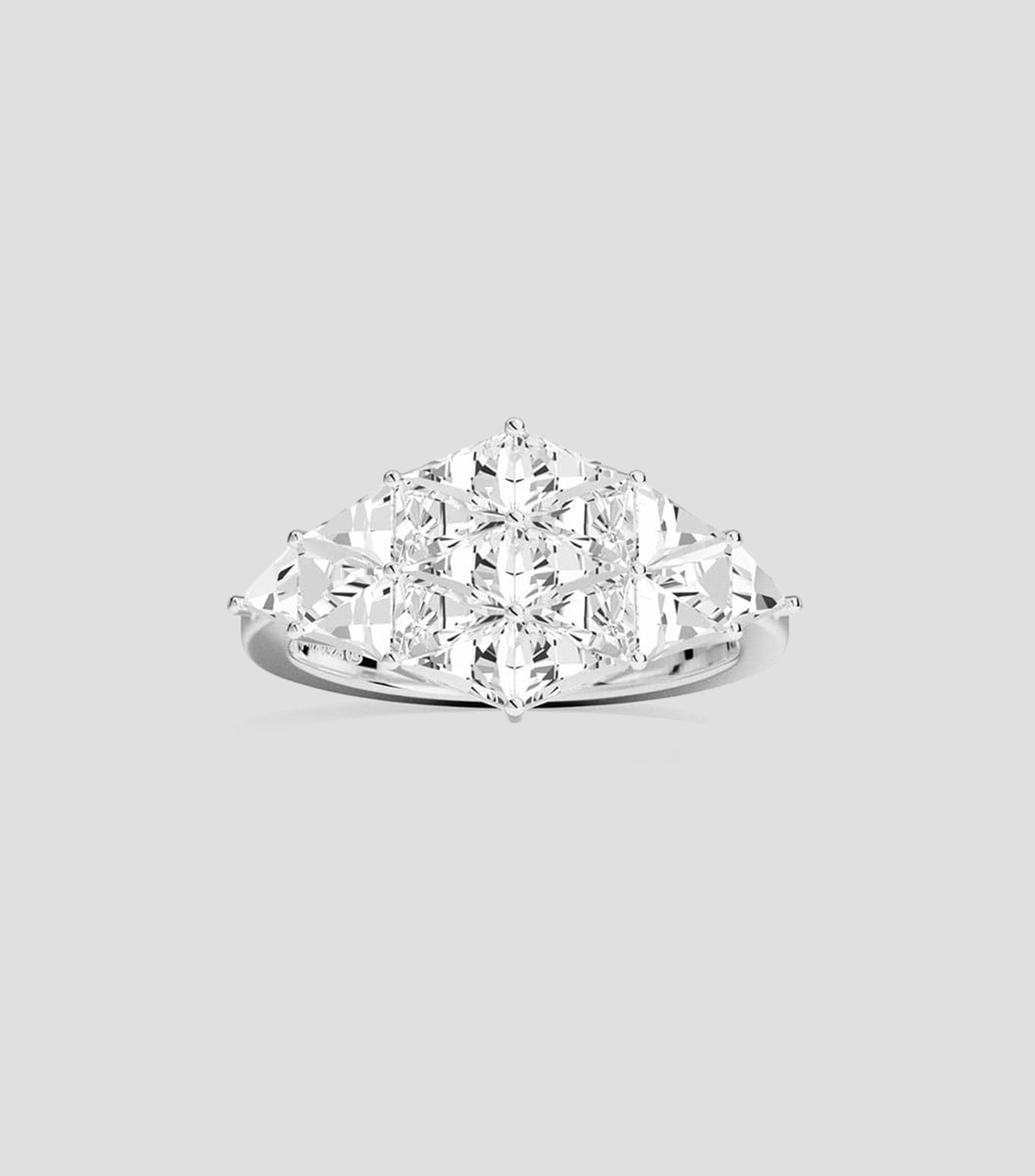 Anillo en plata .925 Printemps incrustaciones de zirconia cúbica Mujer