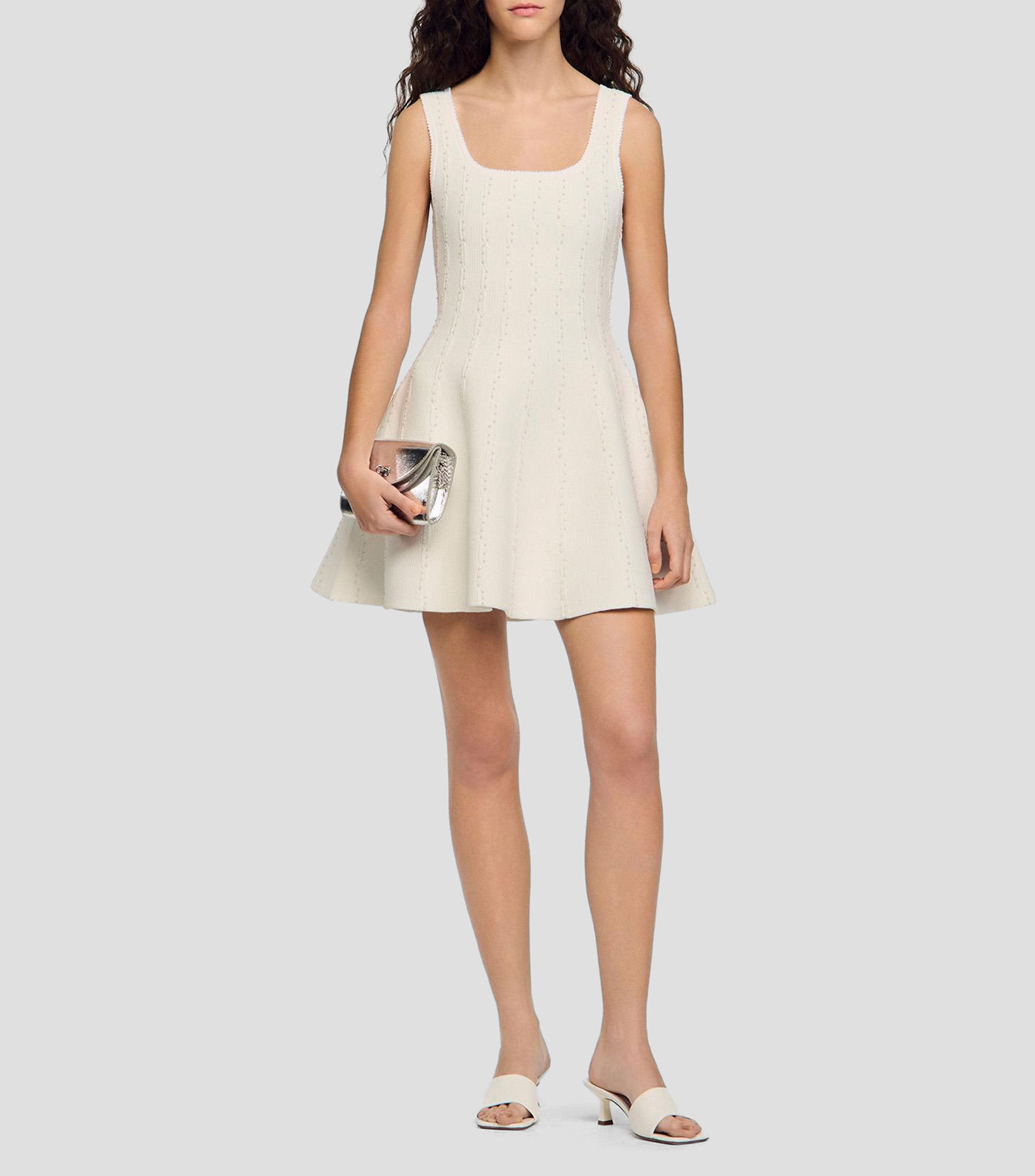 Vestido Midi Liso Mujer