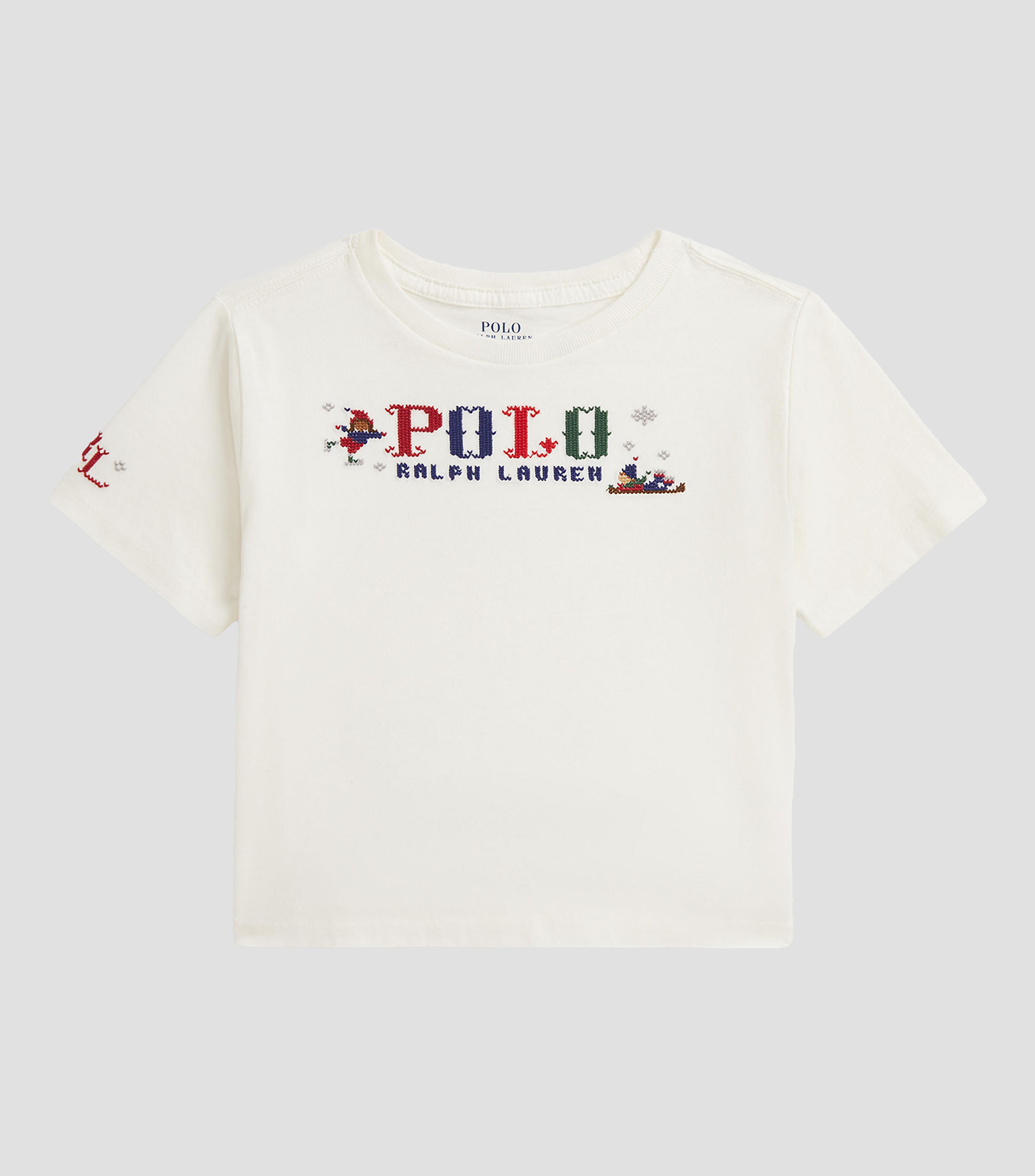 Playera de cuello redondo y manga corta Niña