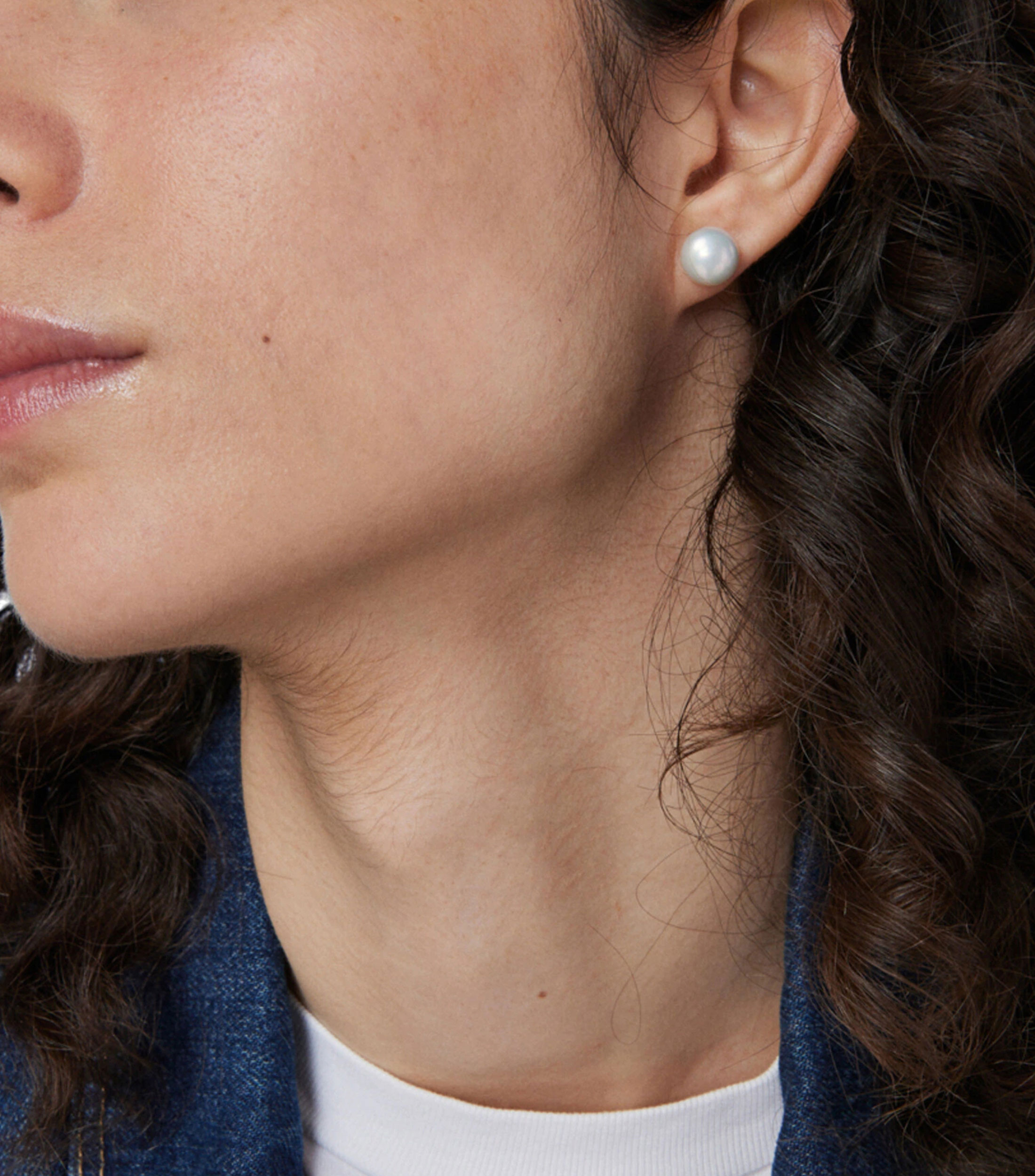 Aretes en oro amarillo 18 Kilates con Perlas Mujer