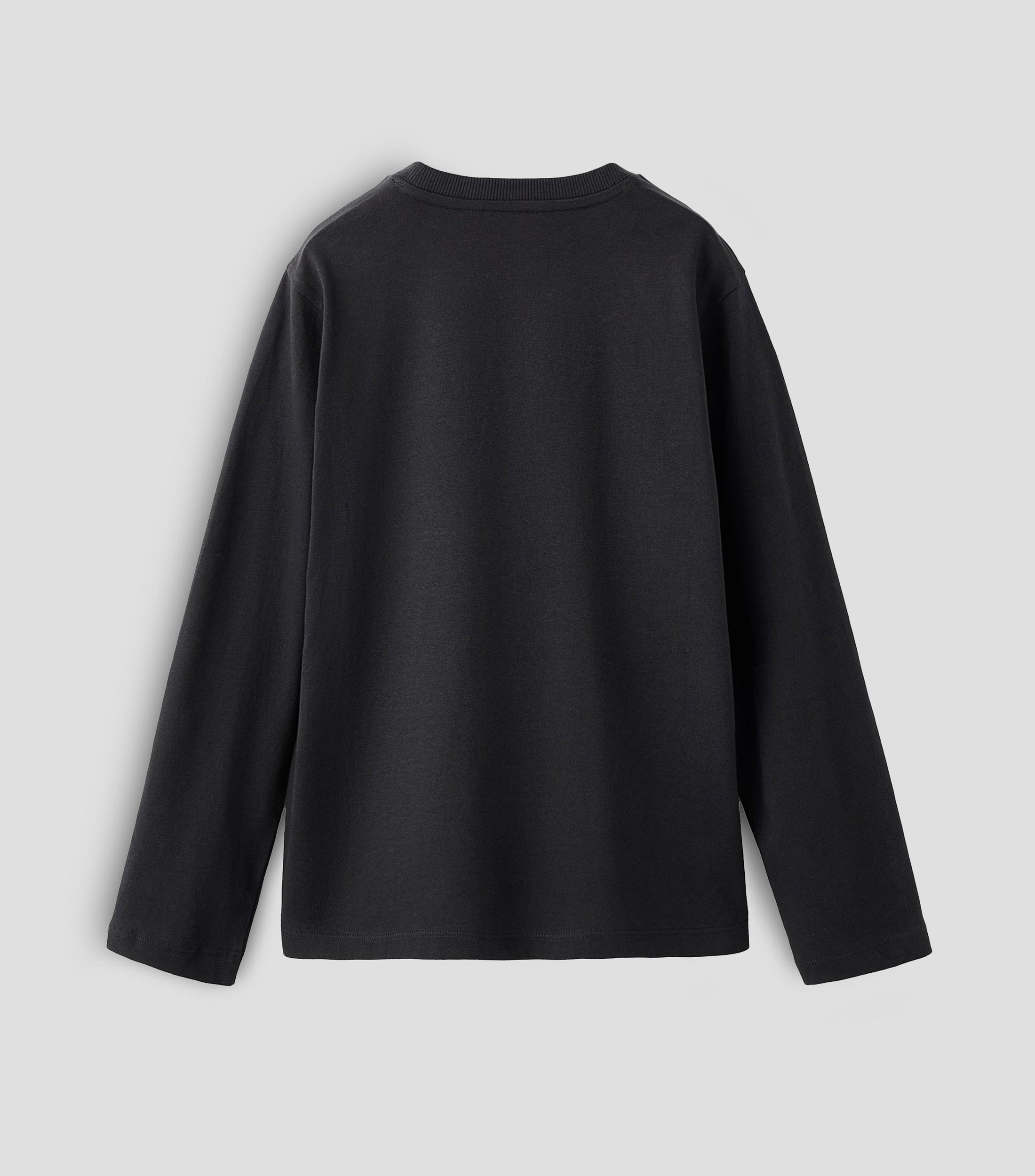 Playera cuello redondo manga larga liso Niño