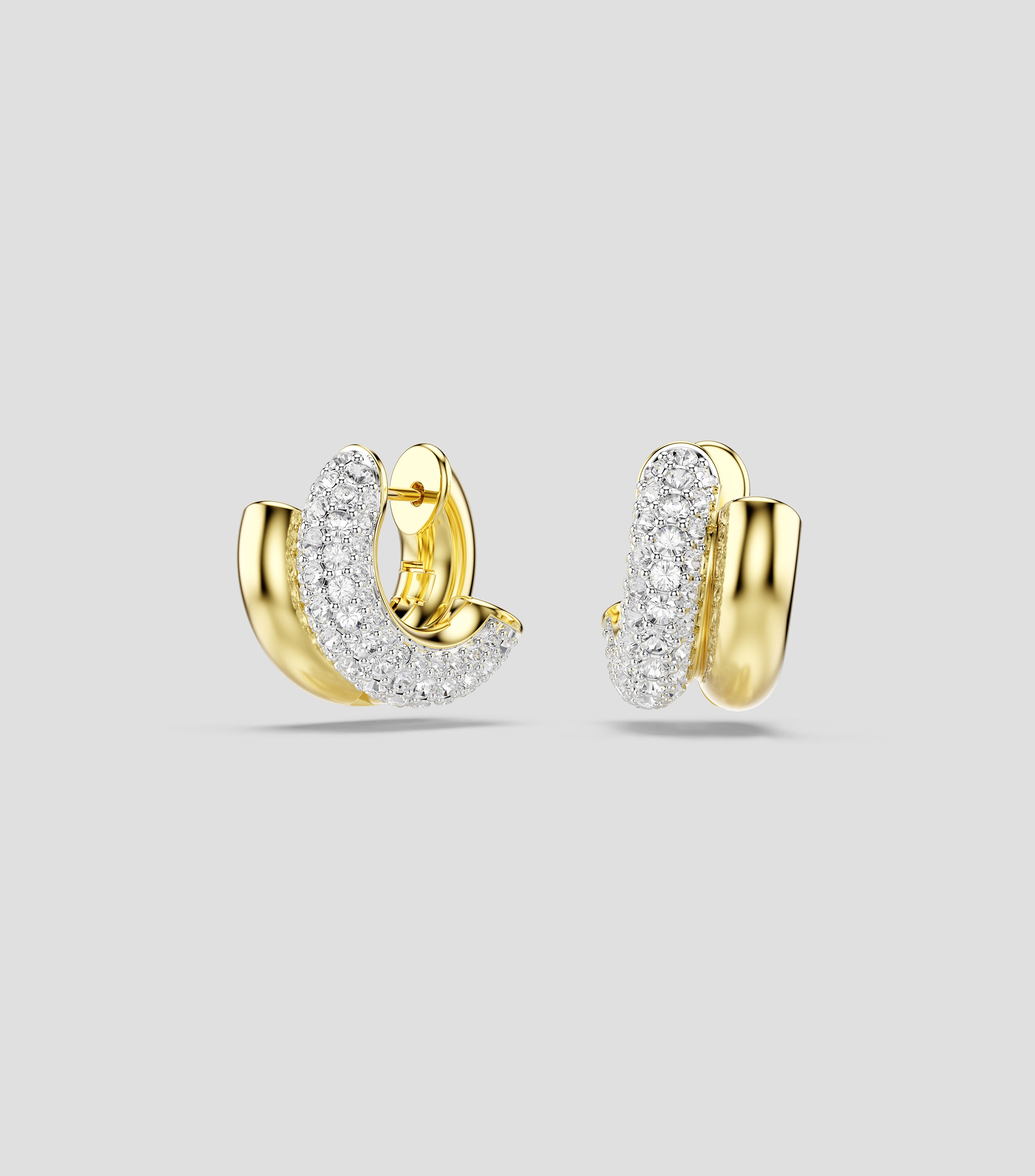 Pendientes Dextera Mini Hoop con cristal Swarovski Mujer