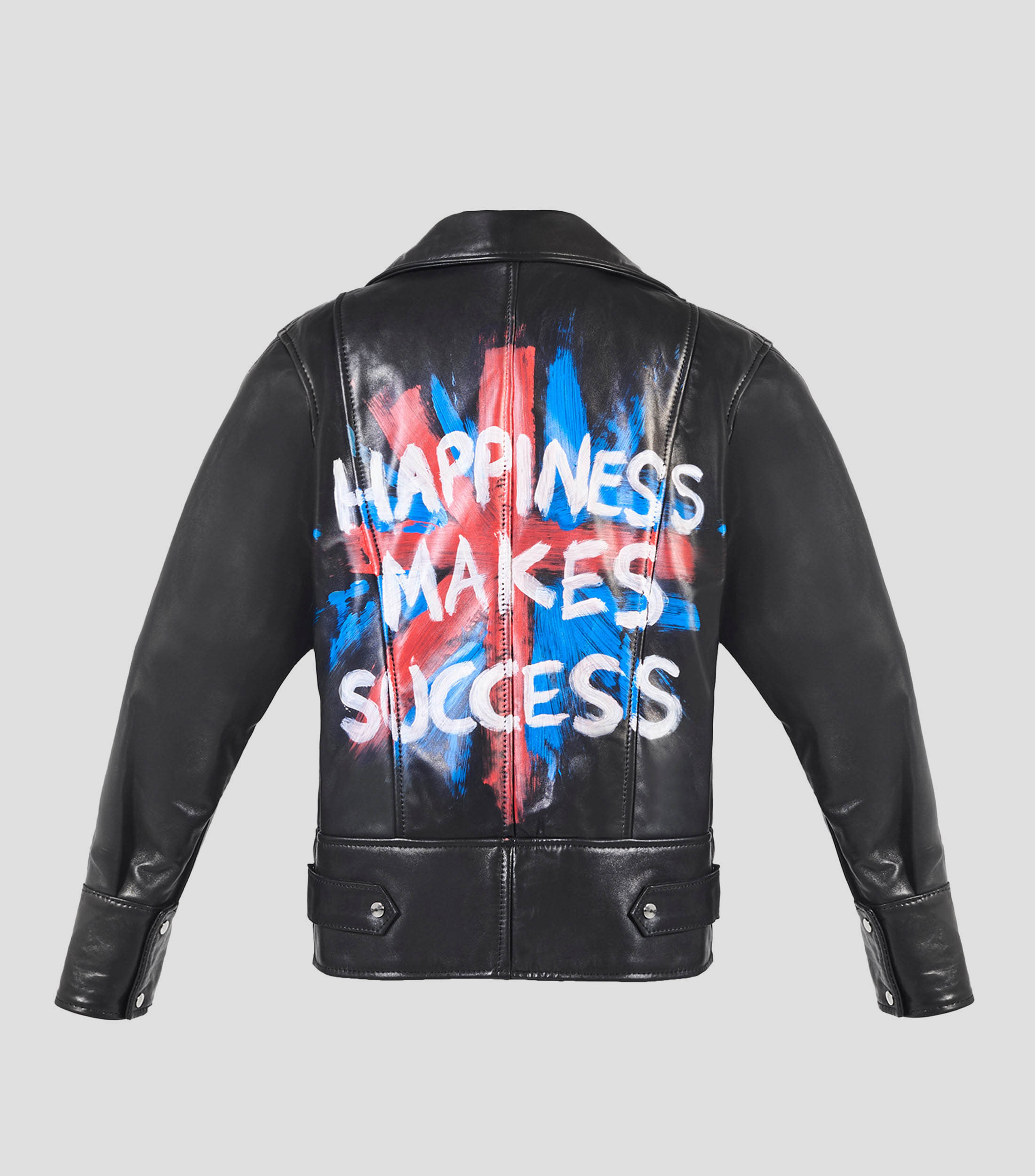 Chamarra Biker en piel Mujer