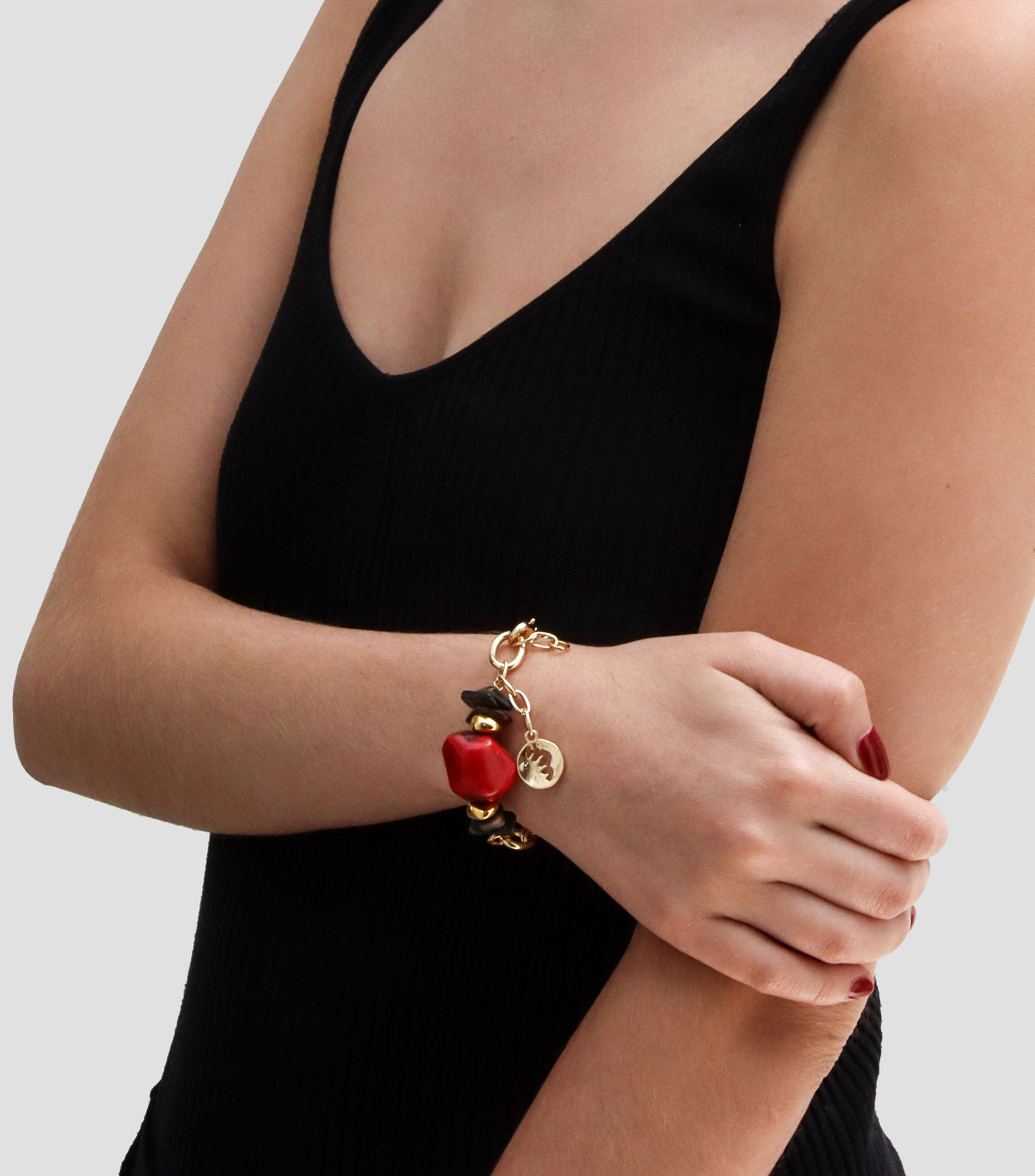 Pulsera con Coral Mujer