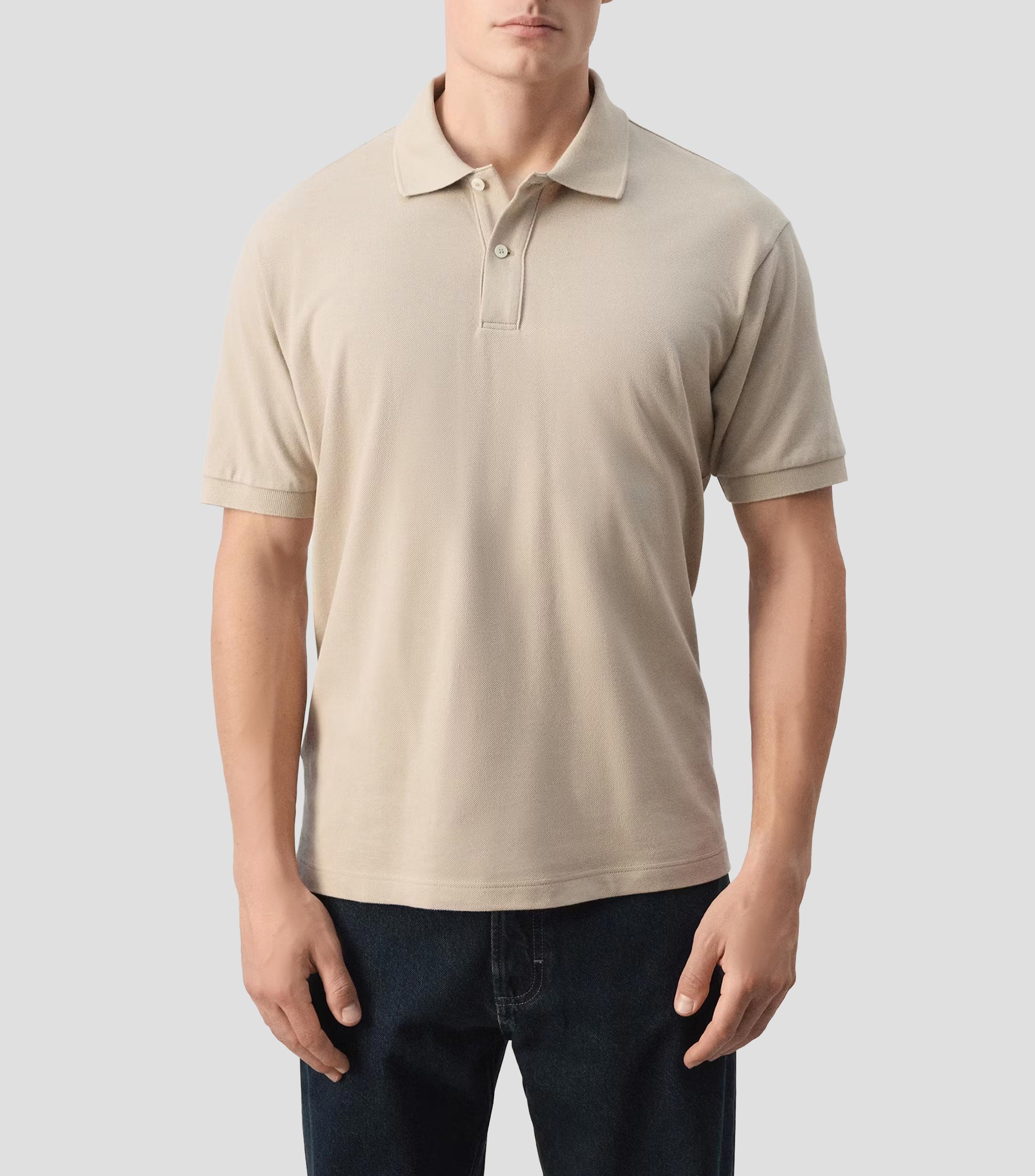 Playera Tipo Polo Manga Corta Hombre