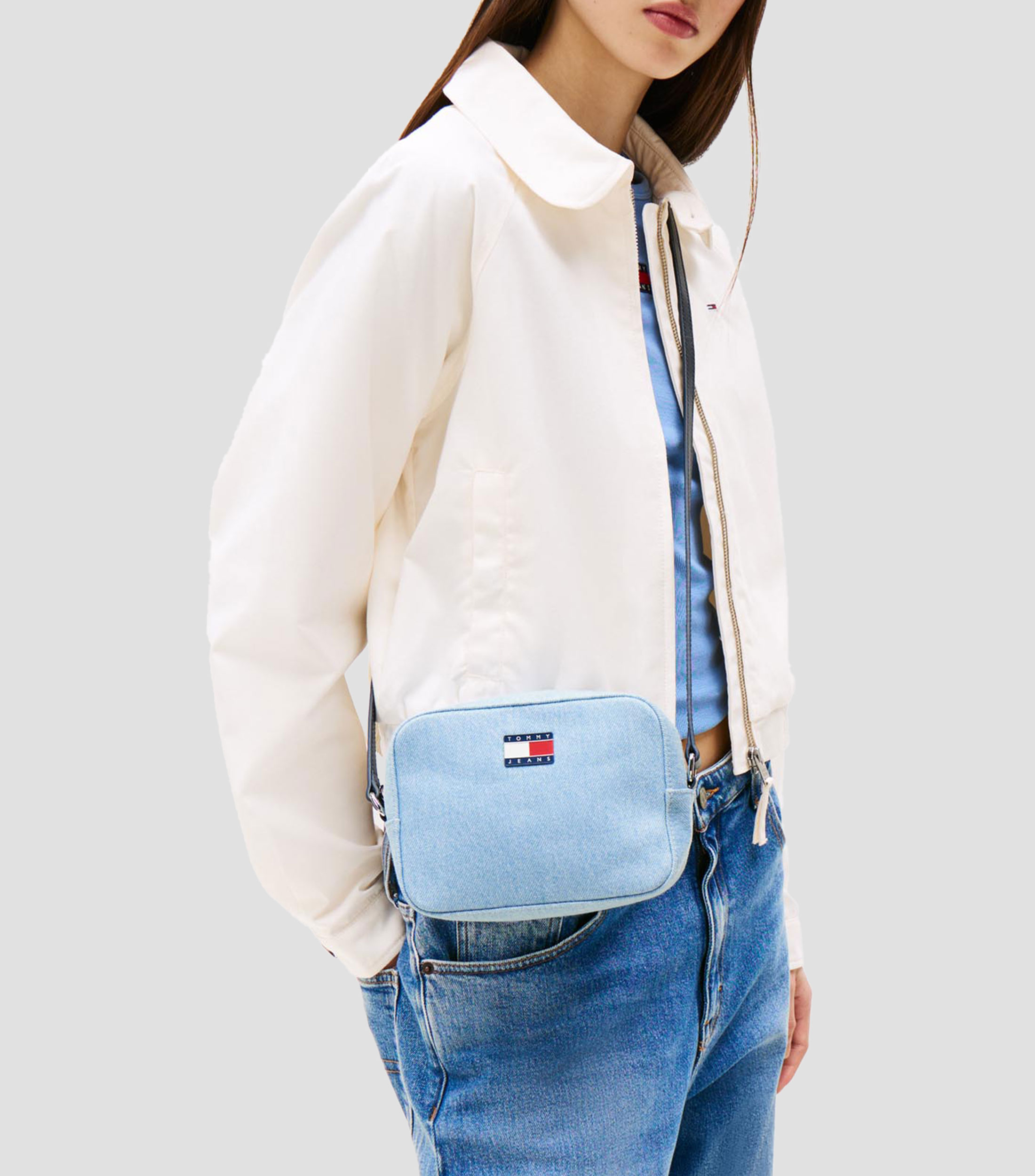 Bolsa Crossbody con Logo Mujer