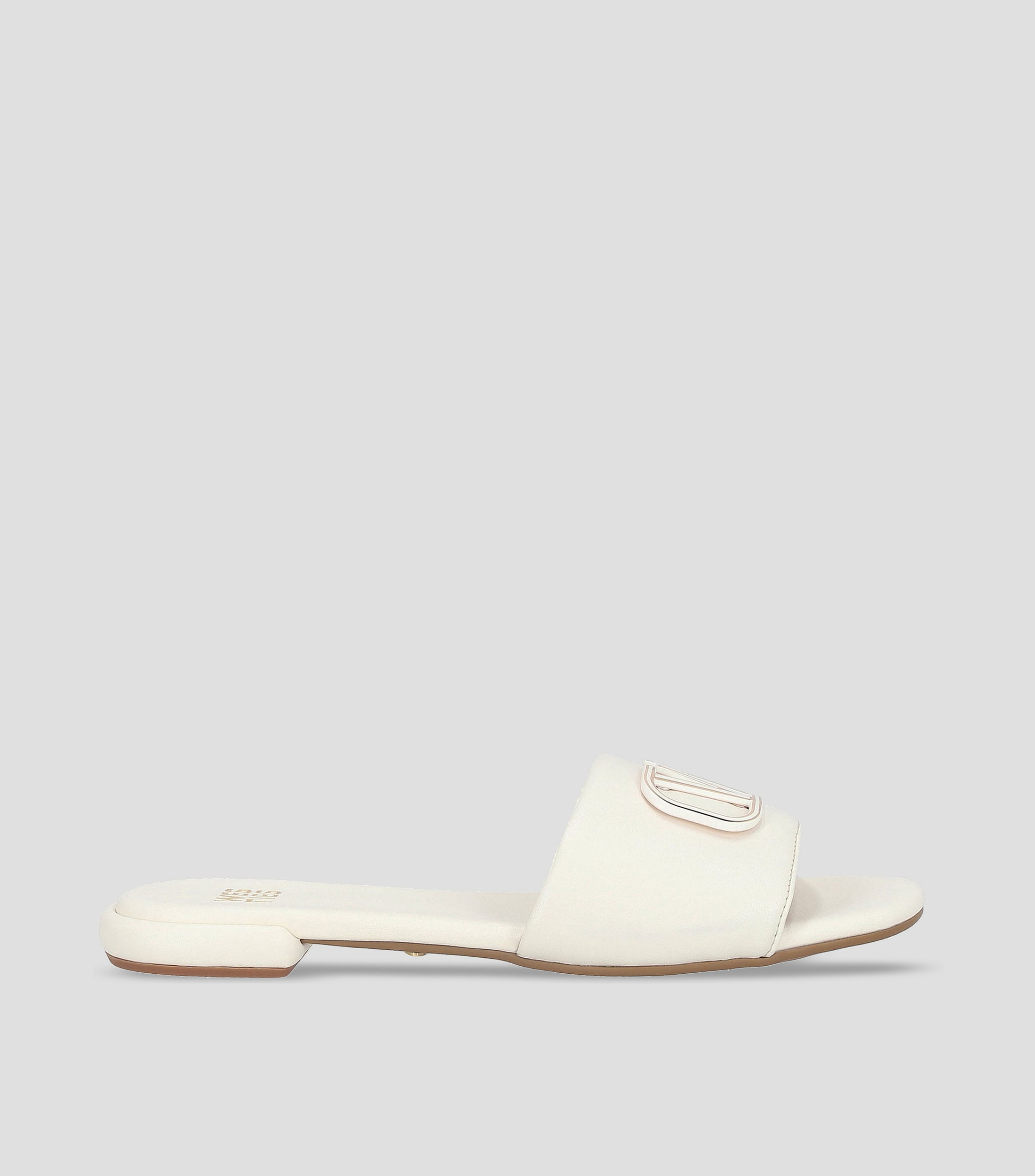 Sandalias planas con logo Mujer