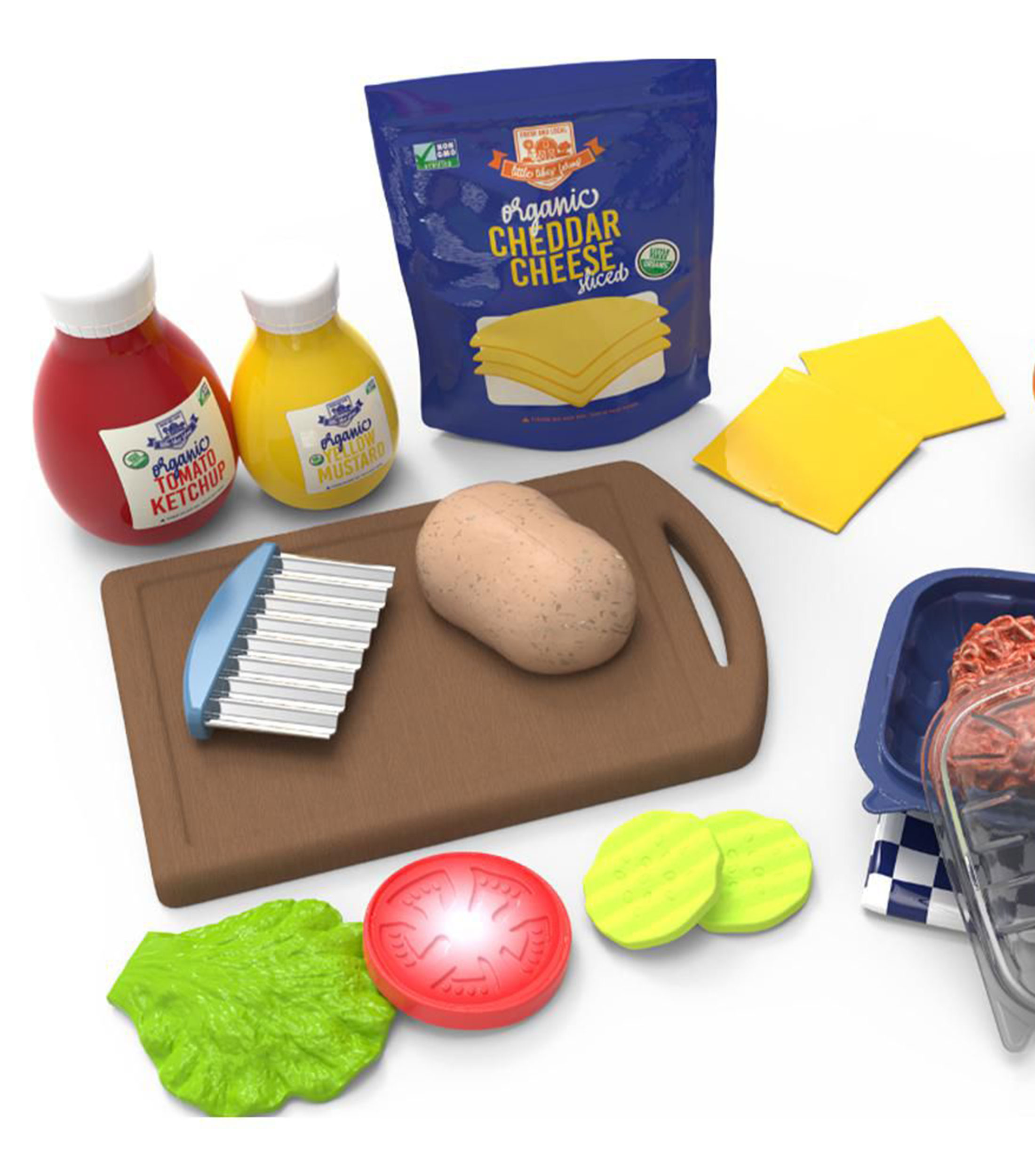 Set Creative Chefs Cheeseburger and Fries