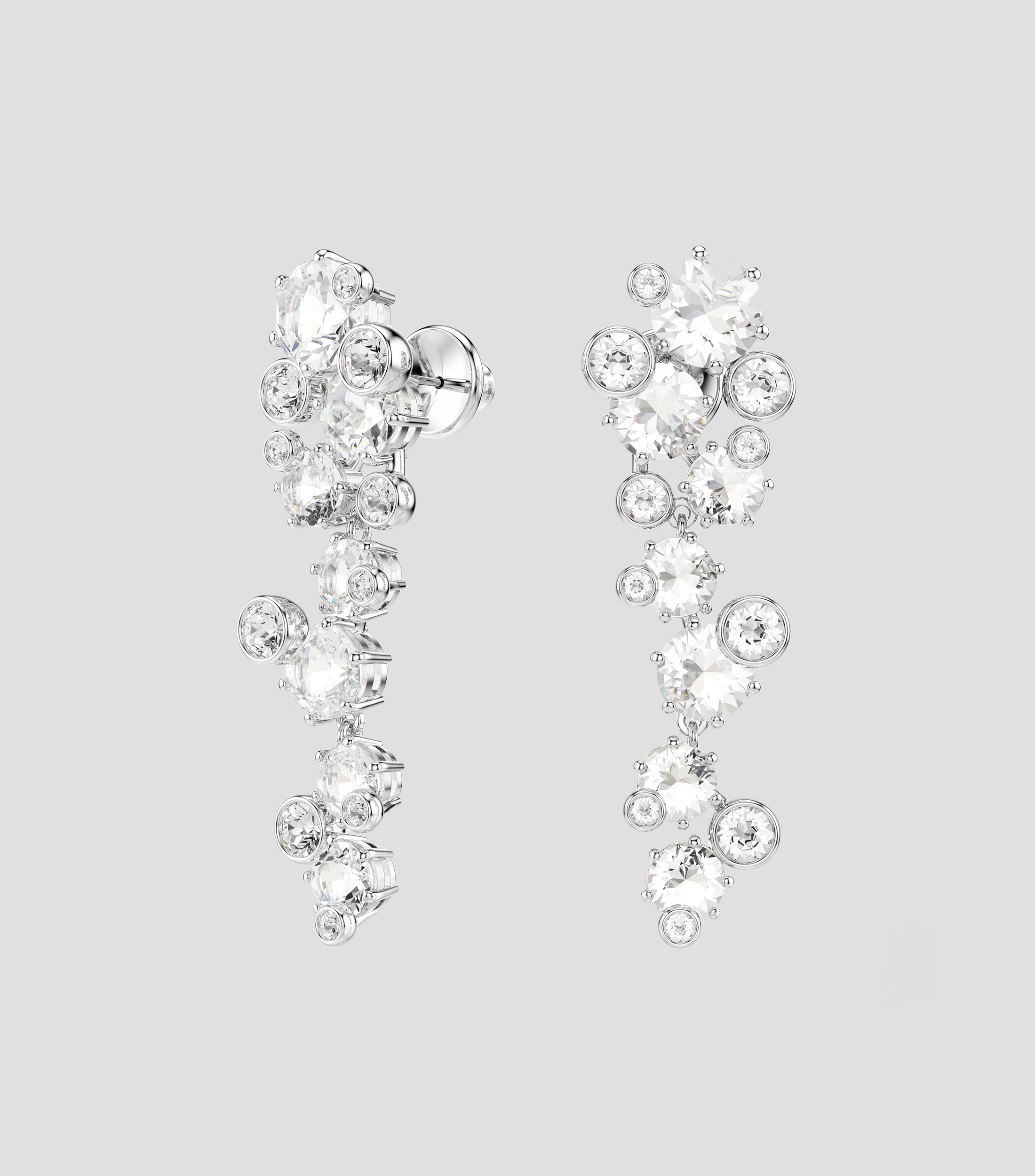 Aretes irregulares con cristales Constella Mujer