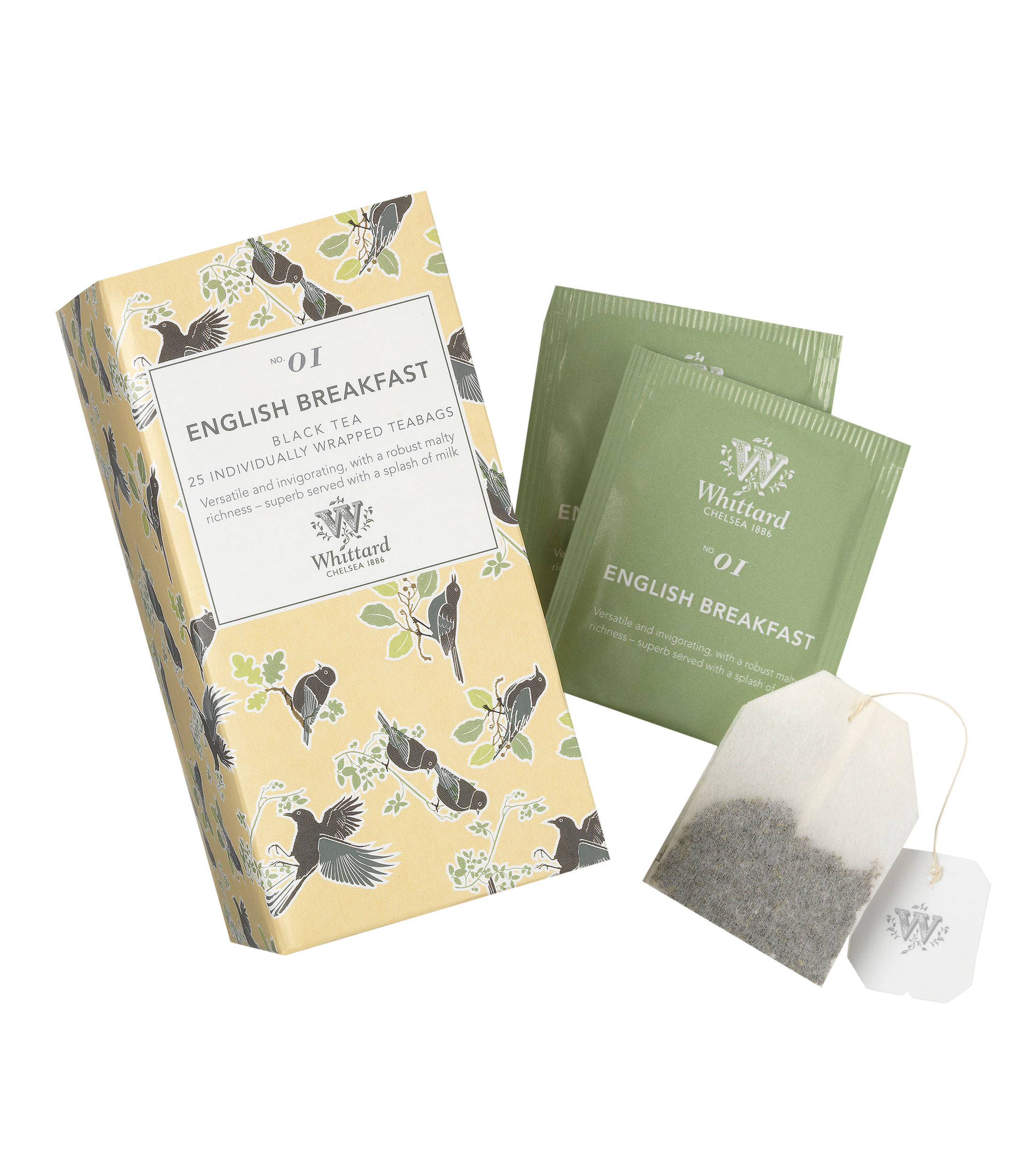 Té English Breakfast de 25 sobres individuales, 50 g