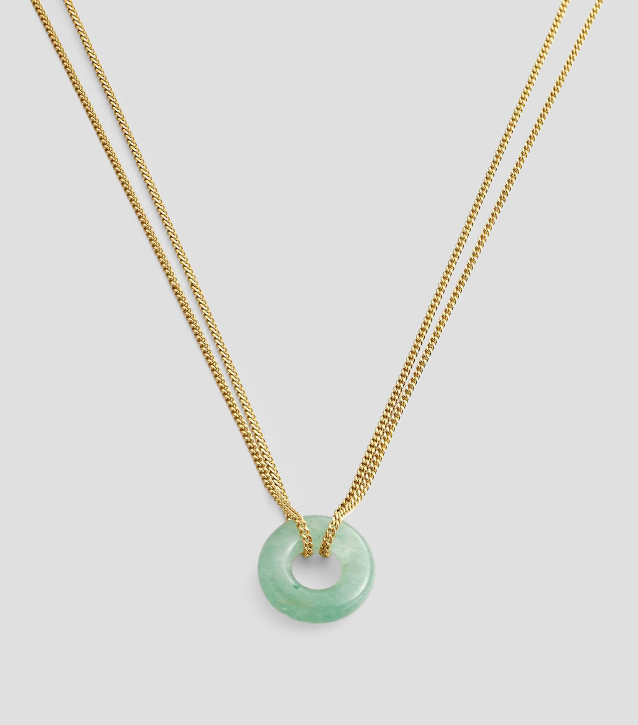 Collar em plata .925 con aventurina Mujer