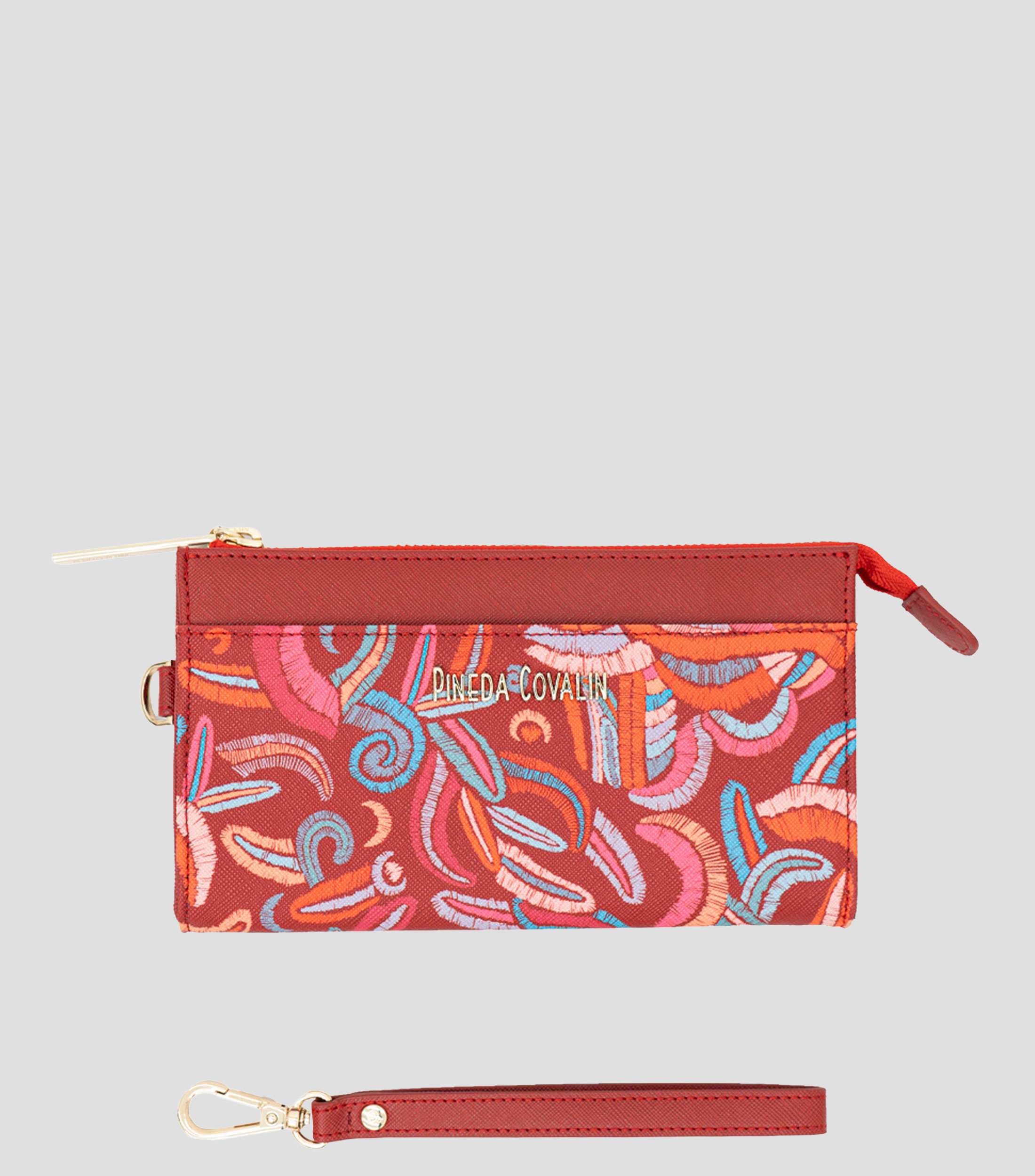 Bolsa wristlet rojo Quetzalcóatl Mujer