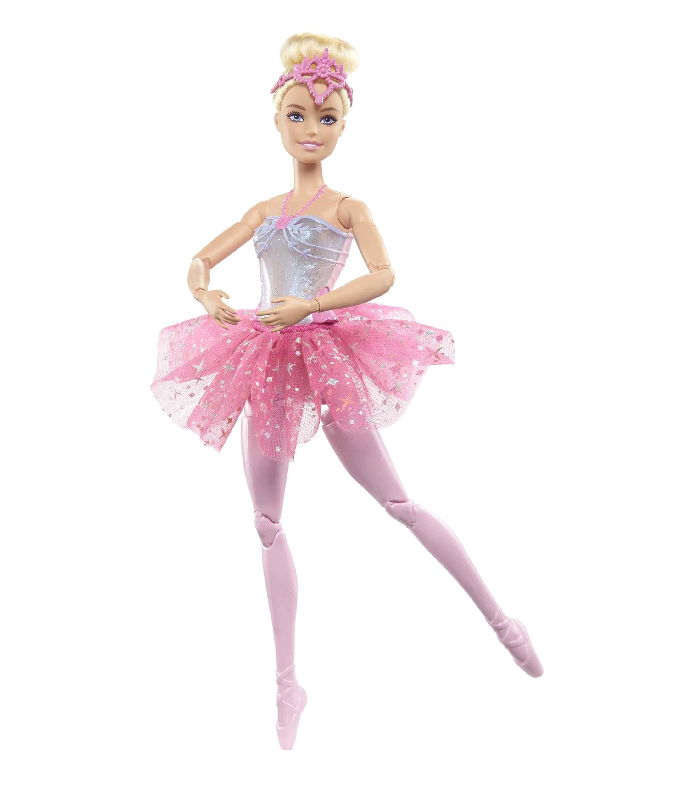 Bailarina Luces Brillantes Tutú Rosa