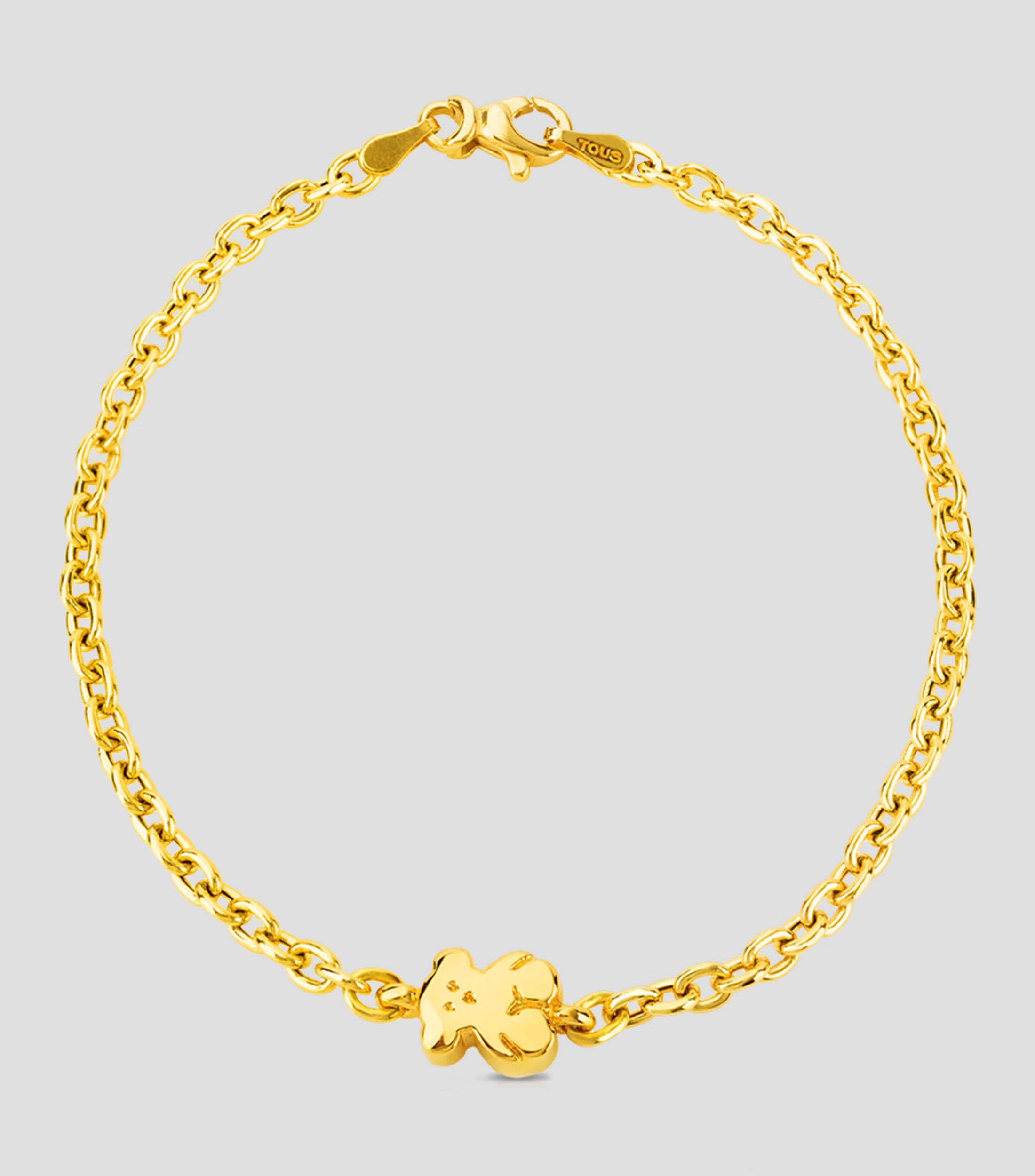 Pulsera en oro amarillo de 18 kilates con oso Sweet Dolls Mujer