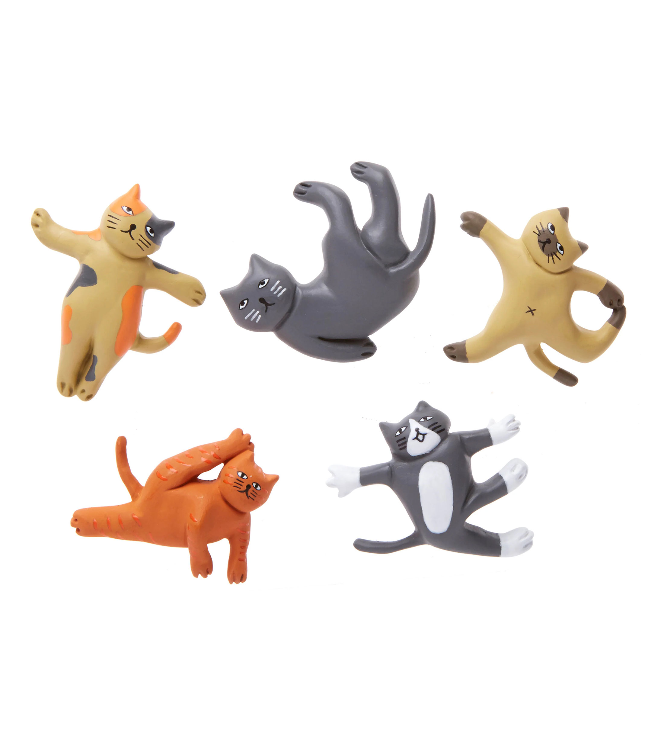 Set 5 magnetos - Gatitos Yoga