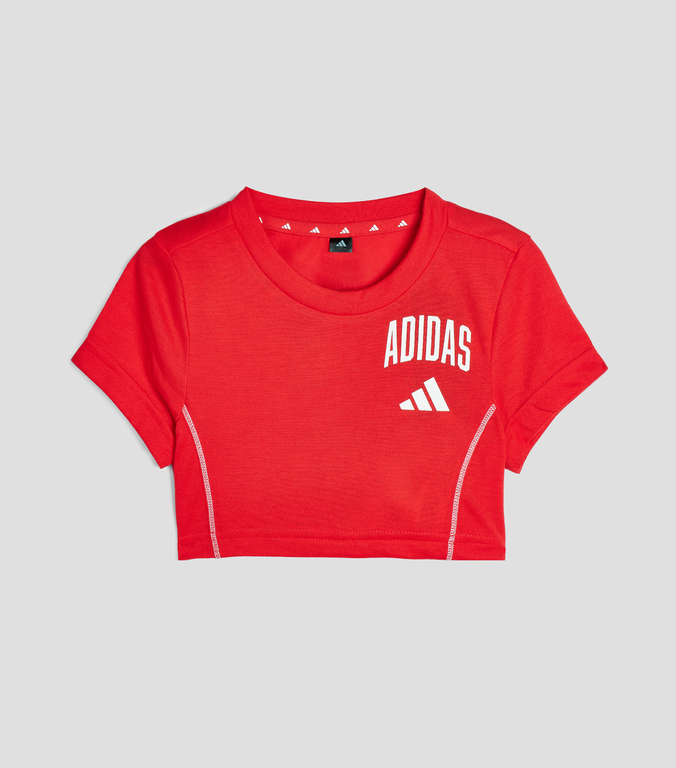 Playera cuello redondo manga corta estampada Niña