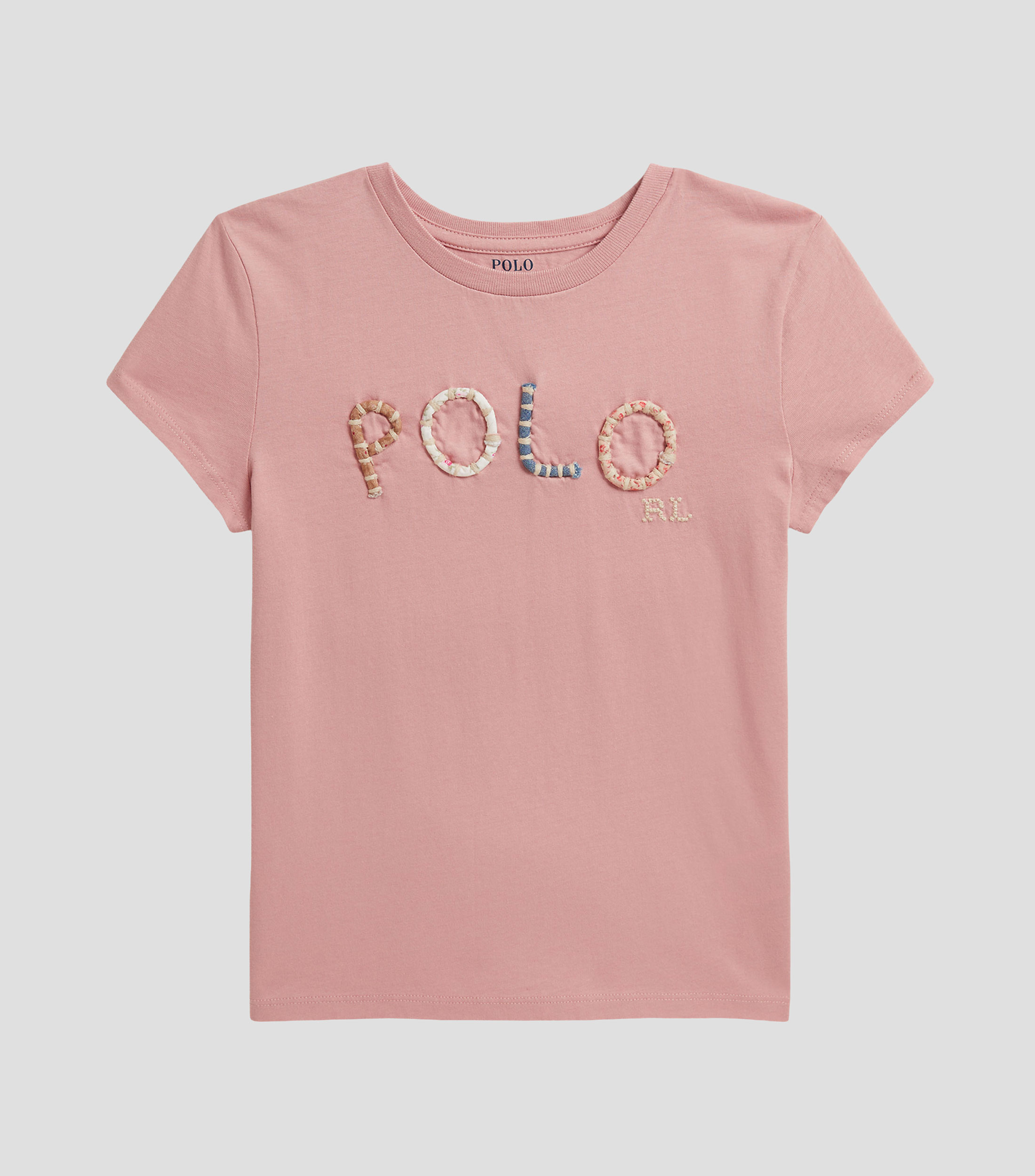 Playera cuello redondo manga corta estampada Niña