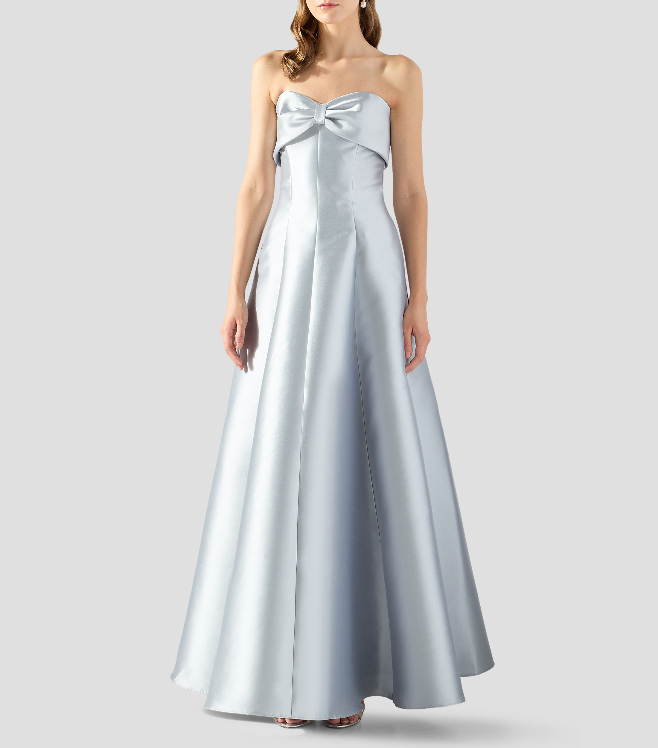Vestido de fiesta largo liso Mujer